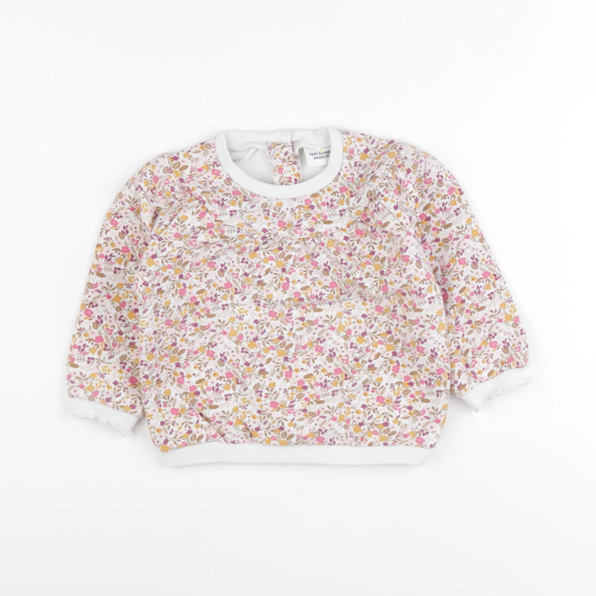 Tape à l'oeil - sweat blanc - 18 mois
