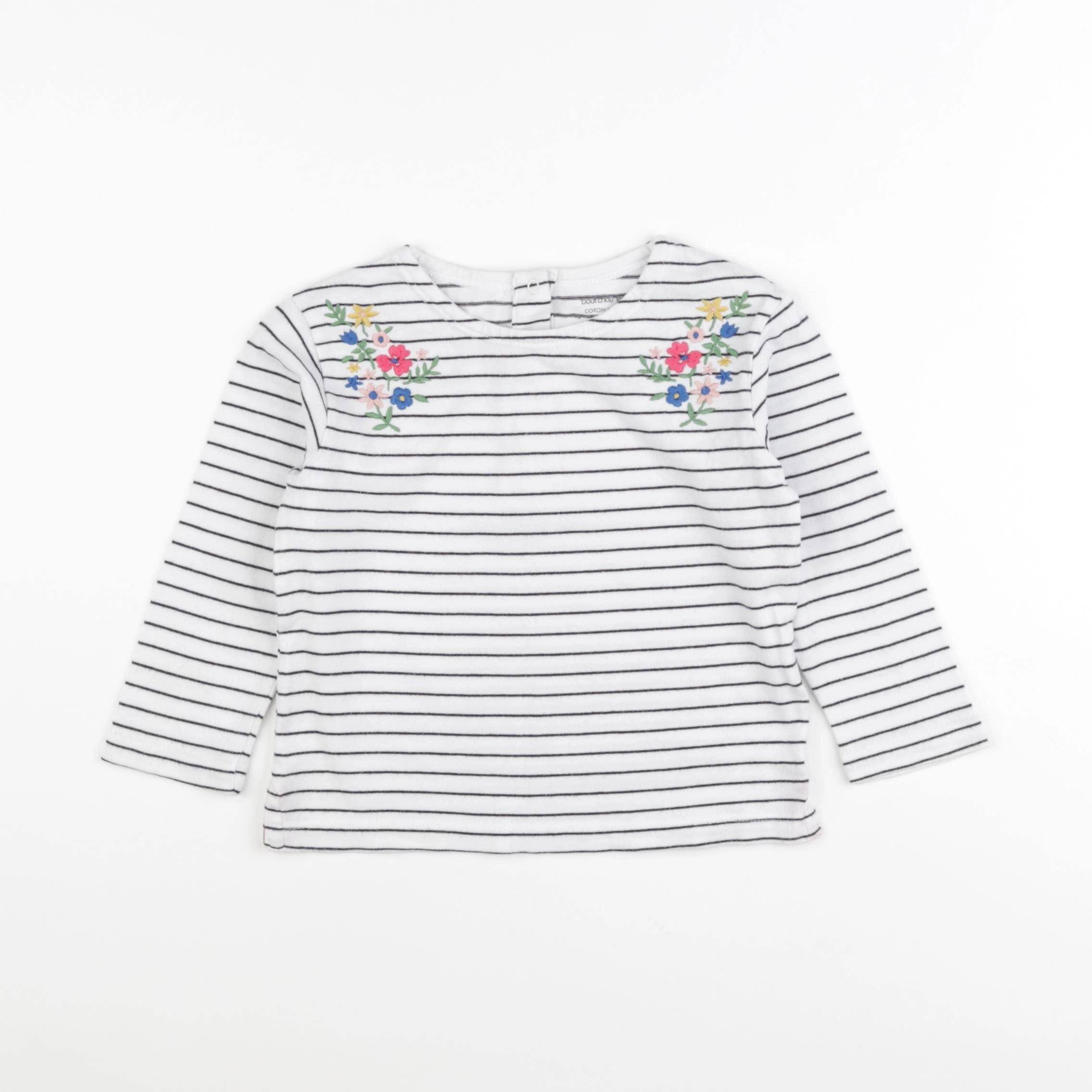 Monoprix - tee-shirt blanc - 24 mois