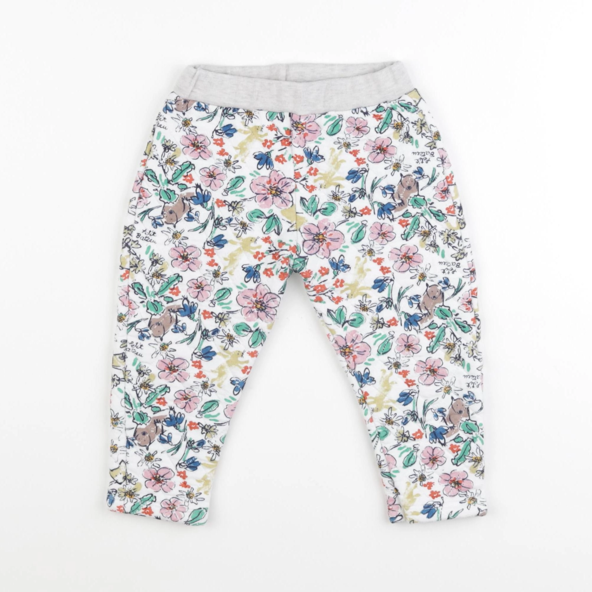 Petit Bateau - jogging multicolore - 24 mois