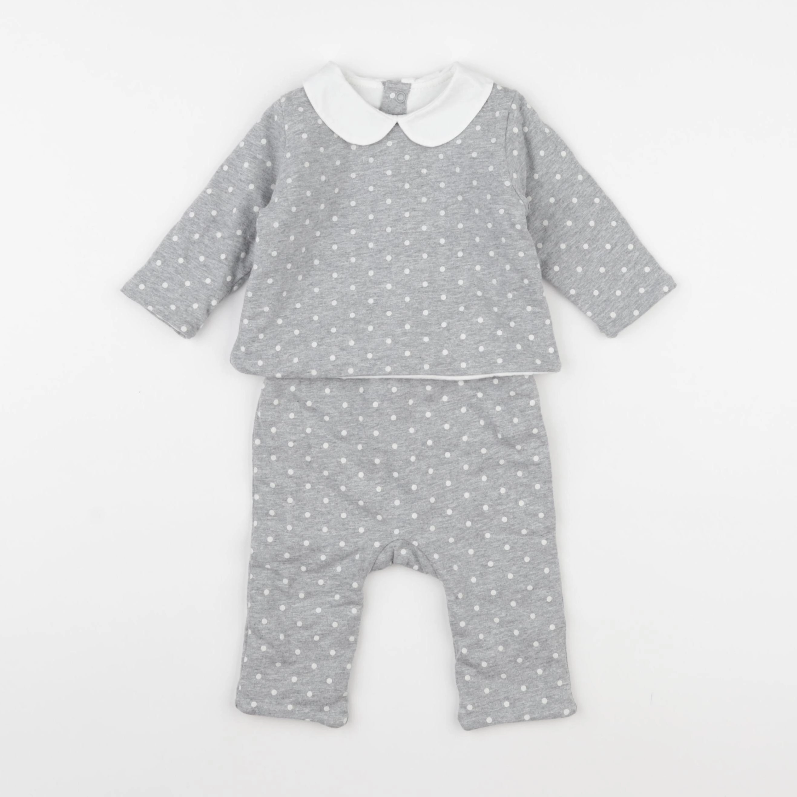 Jacadi - ensemble gris - 6 mois