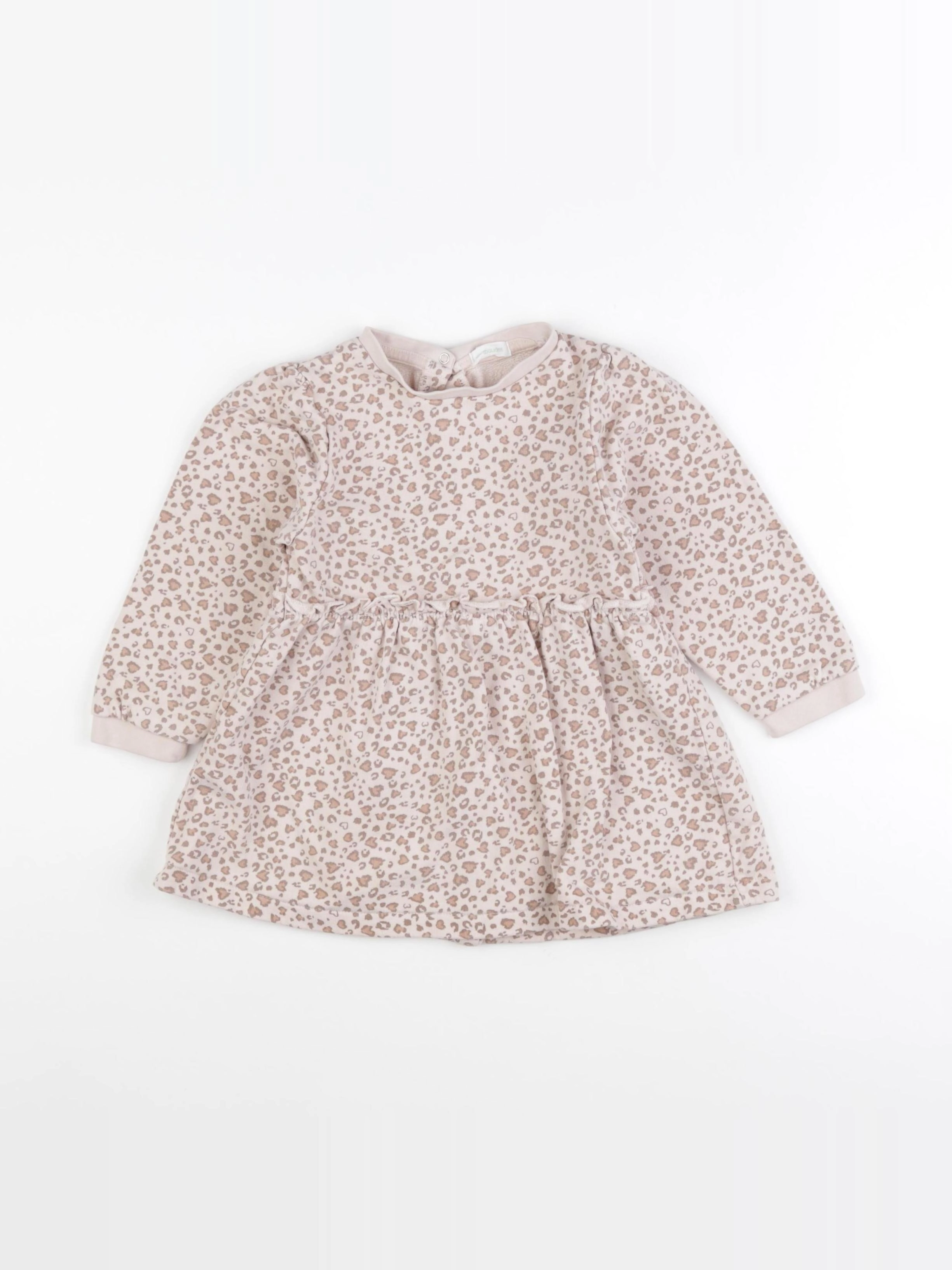 Vertbaudet - robe beige - 36 mois