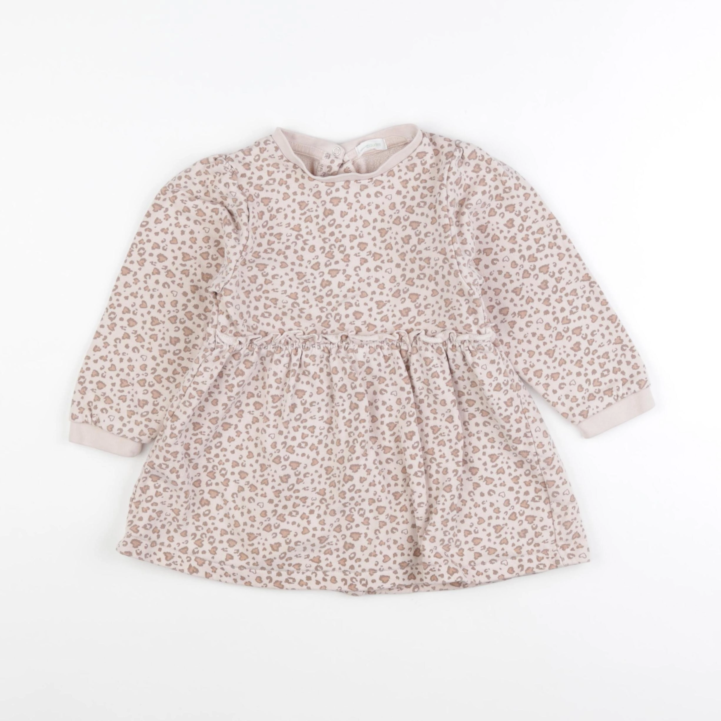 Vertbaudet - robe beige - 36 mois
