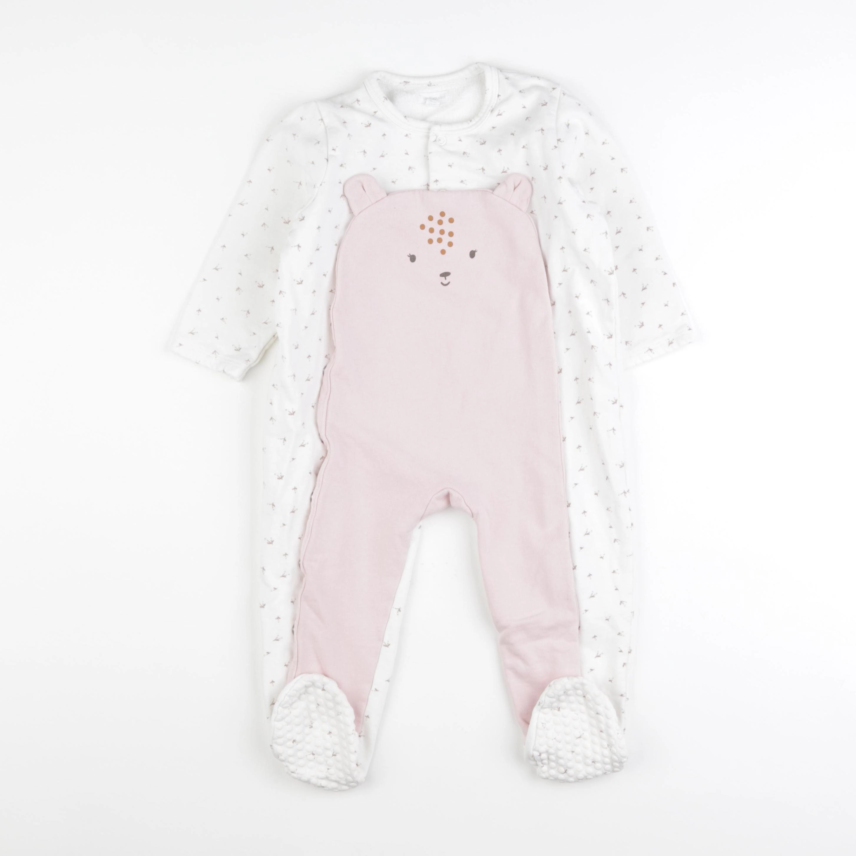 Vertbaudet - pyjama coton blanc - 24 mois