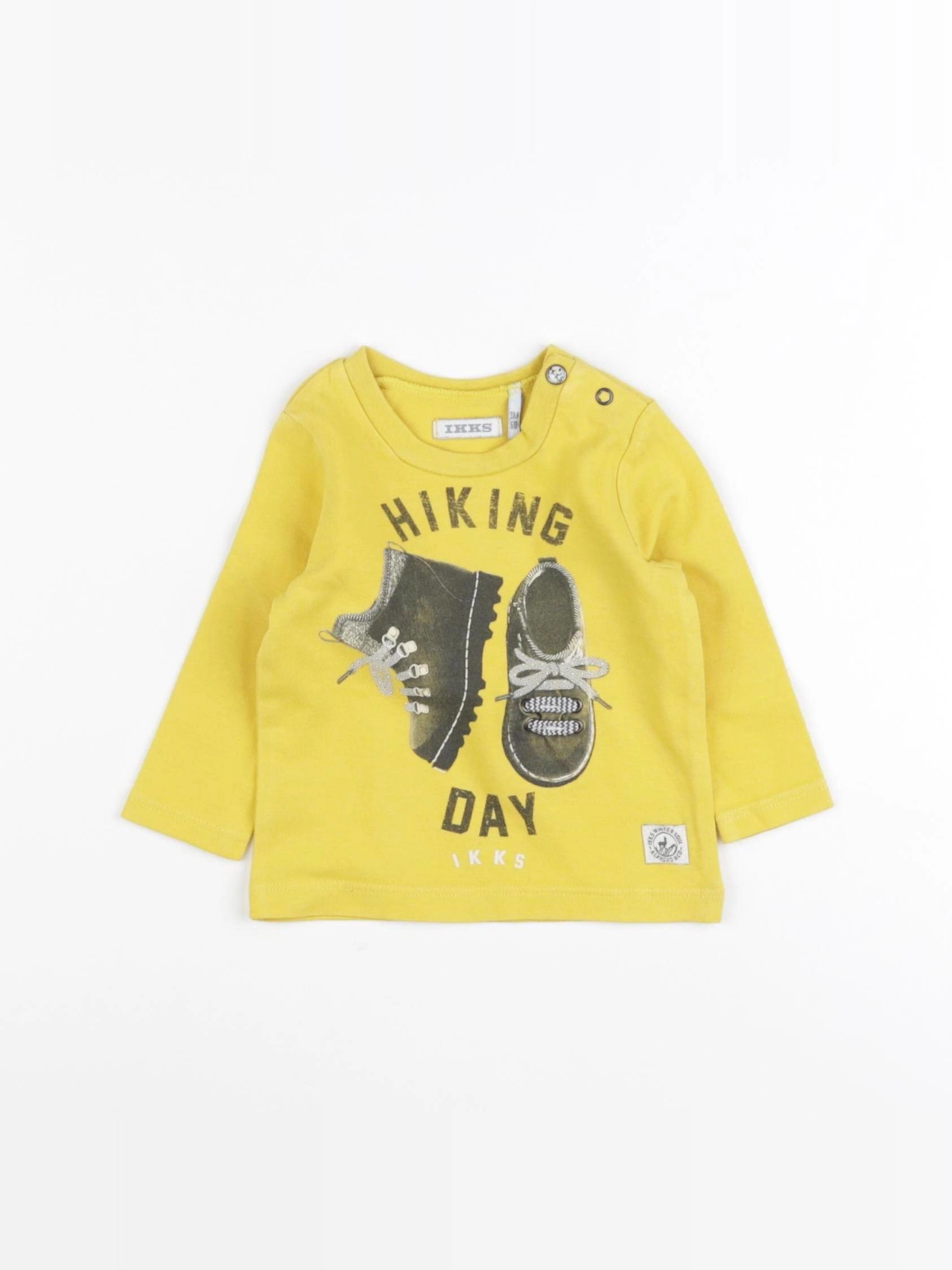 IKKS - tee-shirt jaune - 3 mois