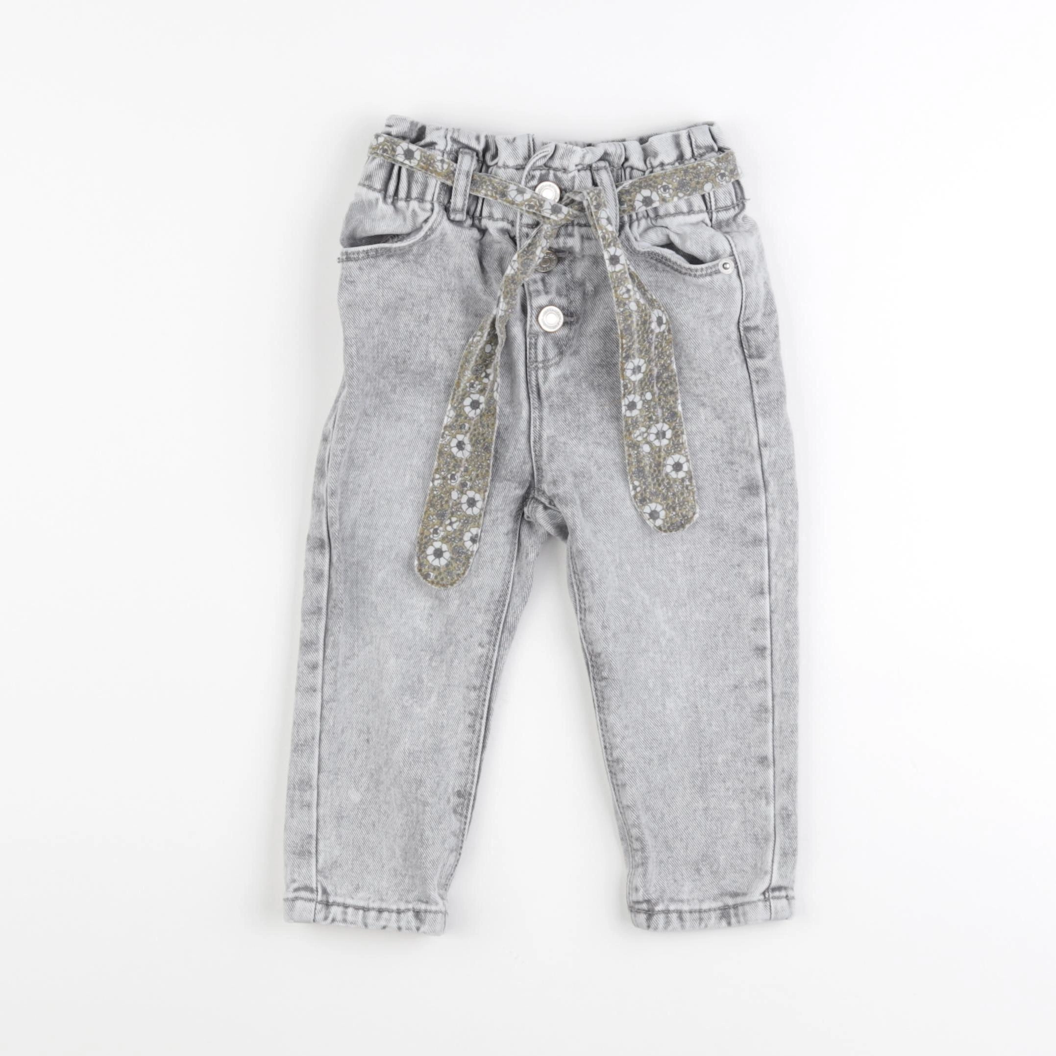 Vertbaudet - jean gris - 2 ans