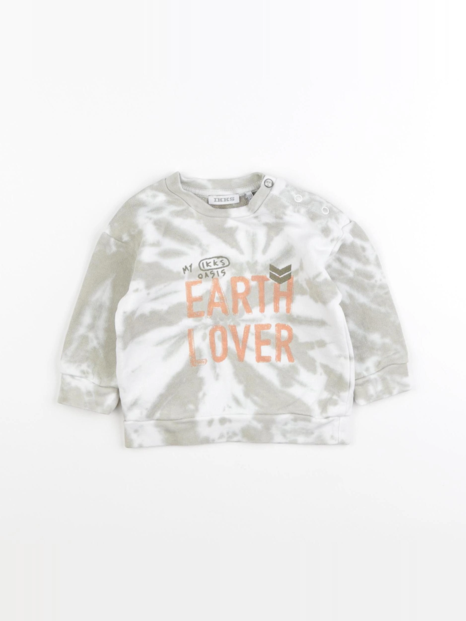 IKKS - sweat vert - 6 mois