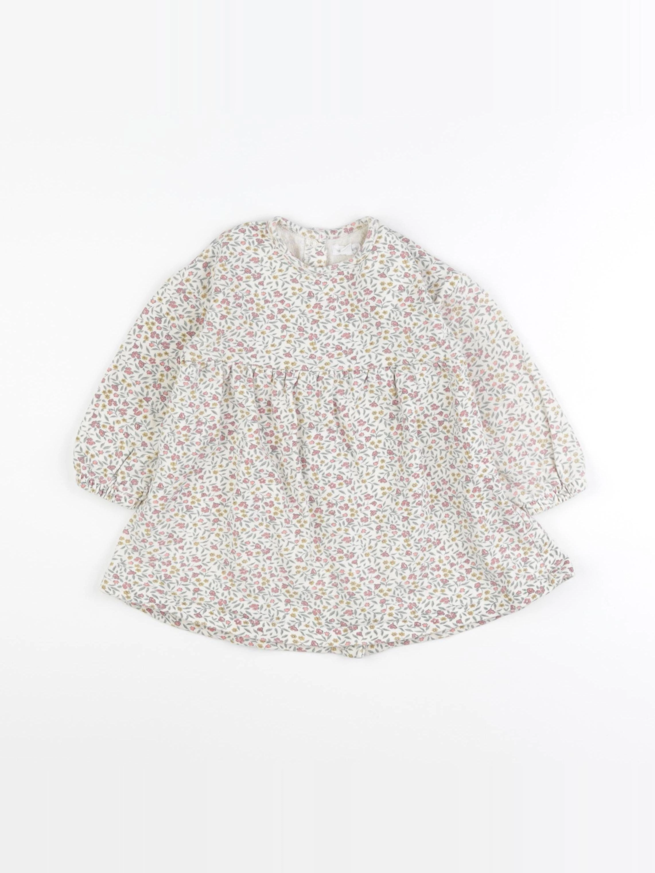 Vertbaudet - robe beige - 18 mois