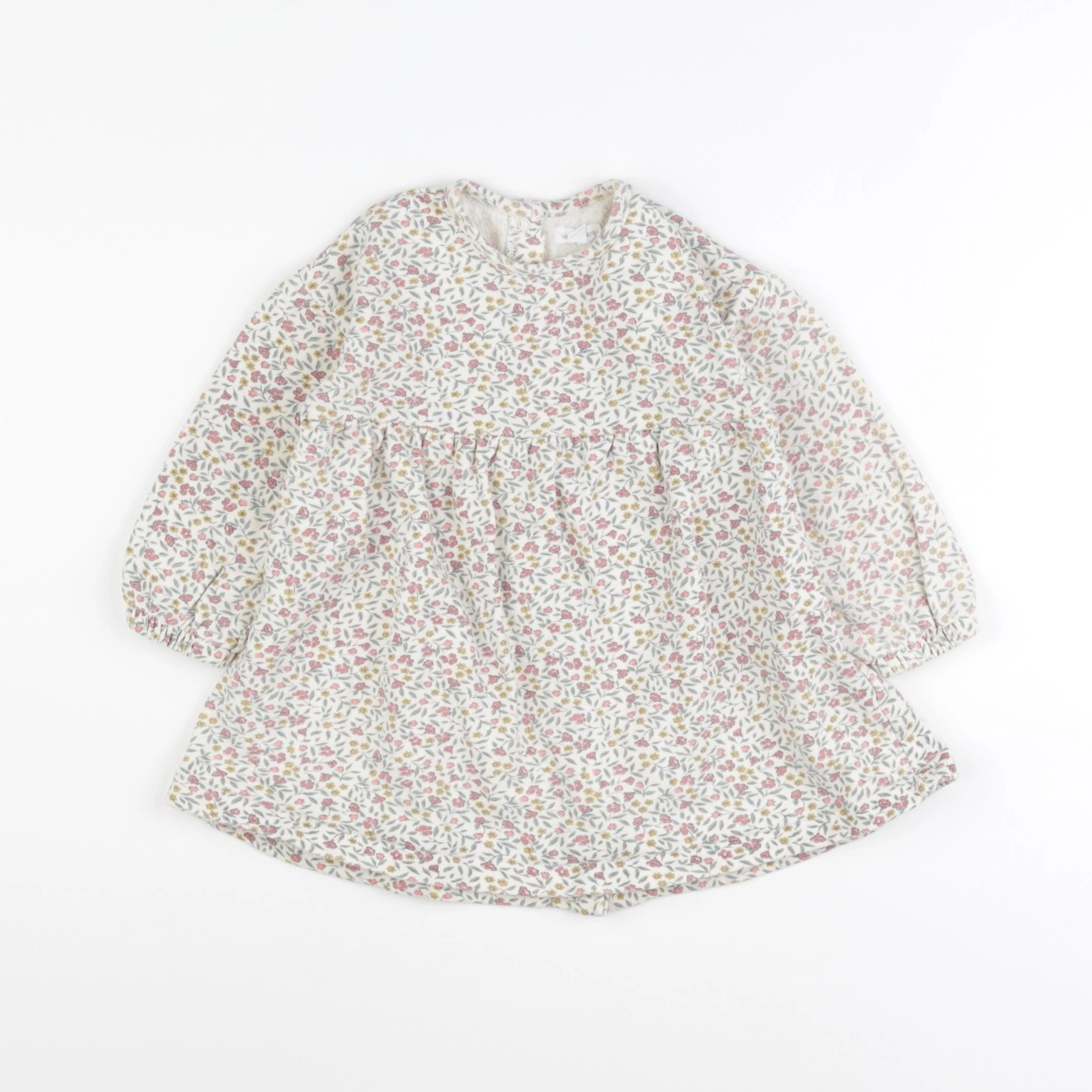 Vertbaudet - robe beige - 18 mois