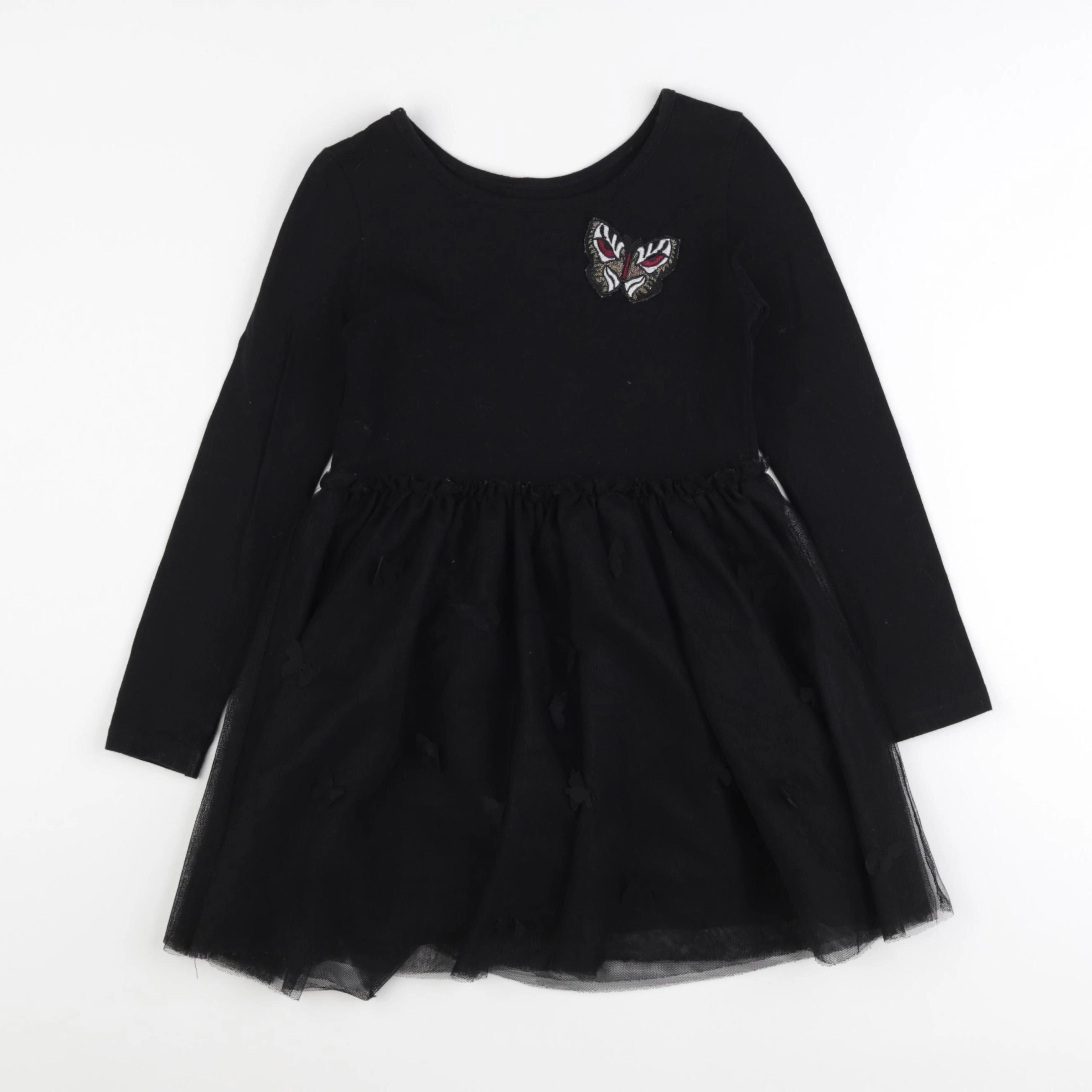 IKKS - robe imprimé au dos noir - 5 ans