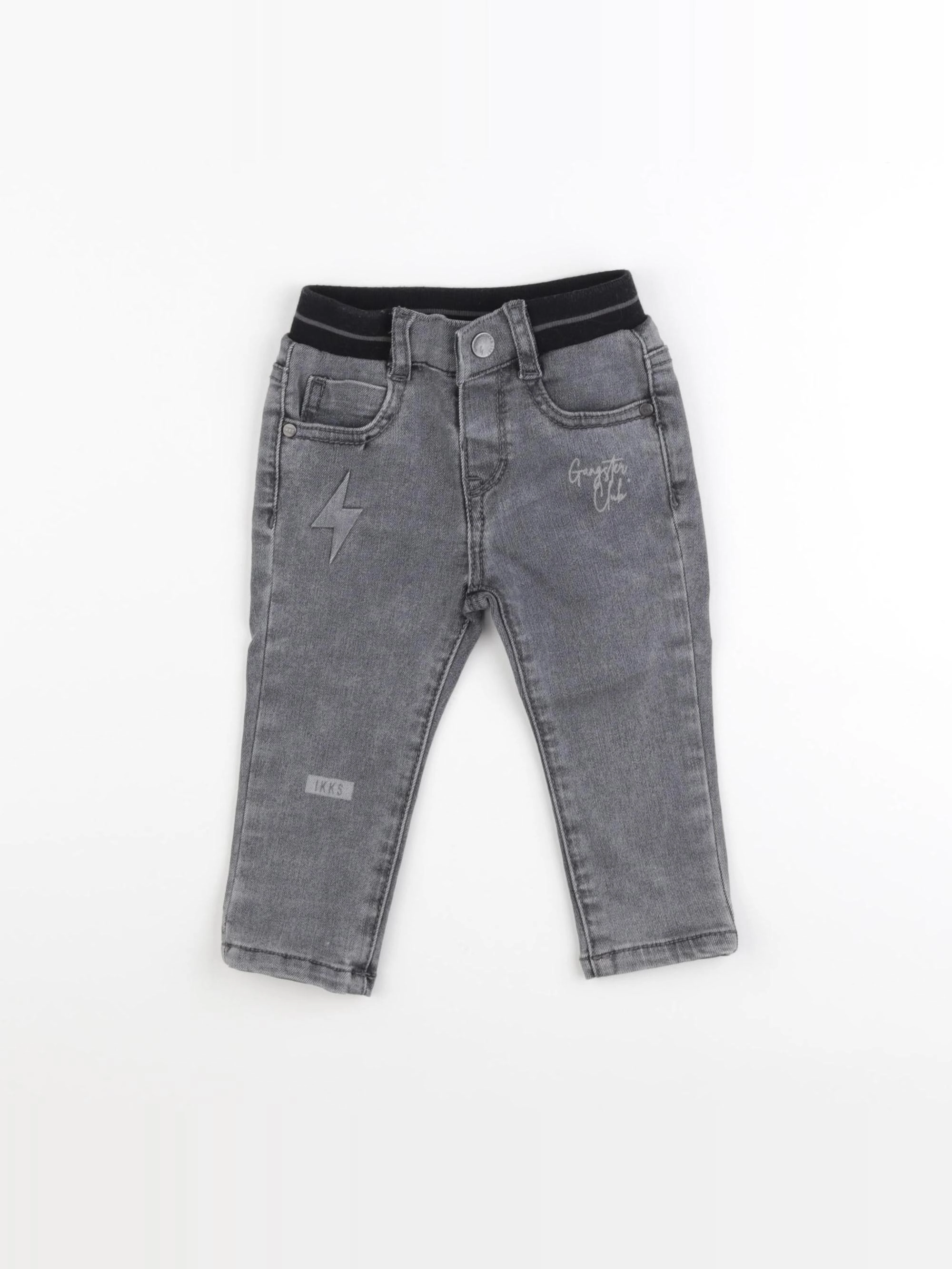 IKKS - jean gris - 12 mois