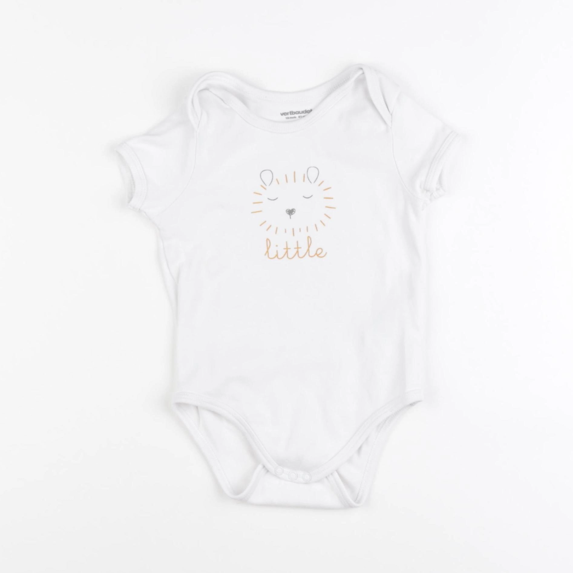 Vertbaudet - body blanc - 18 mois