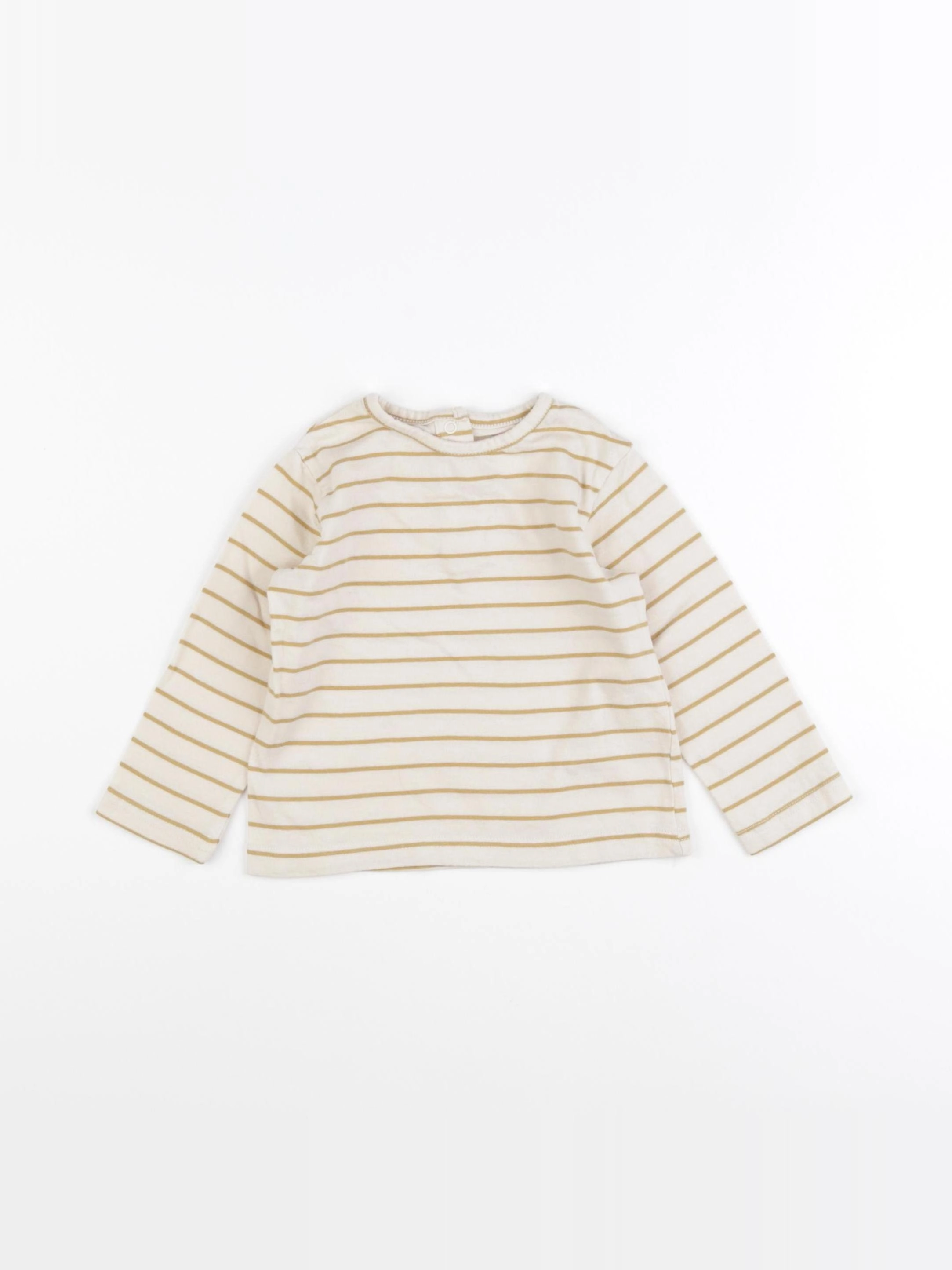 Vertbaudet - tee-shirt beige - 12 mois