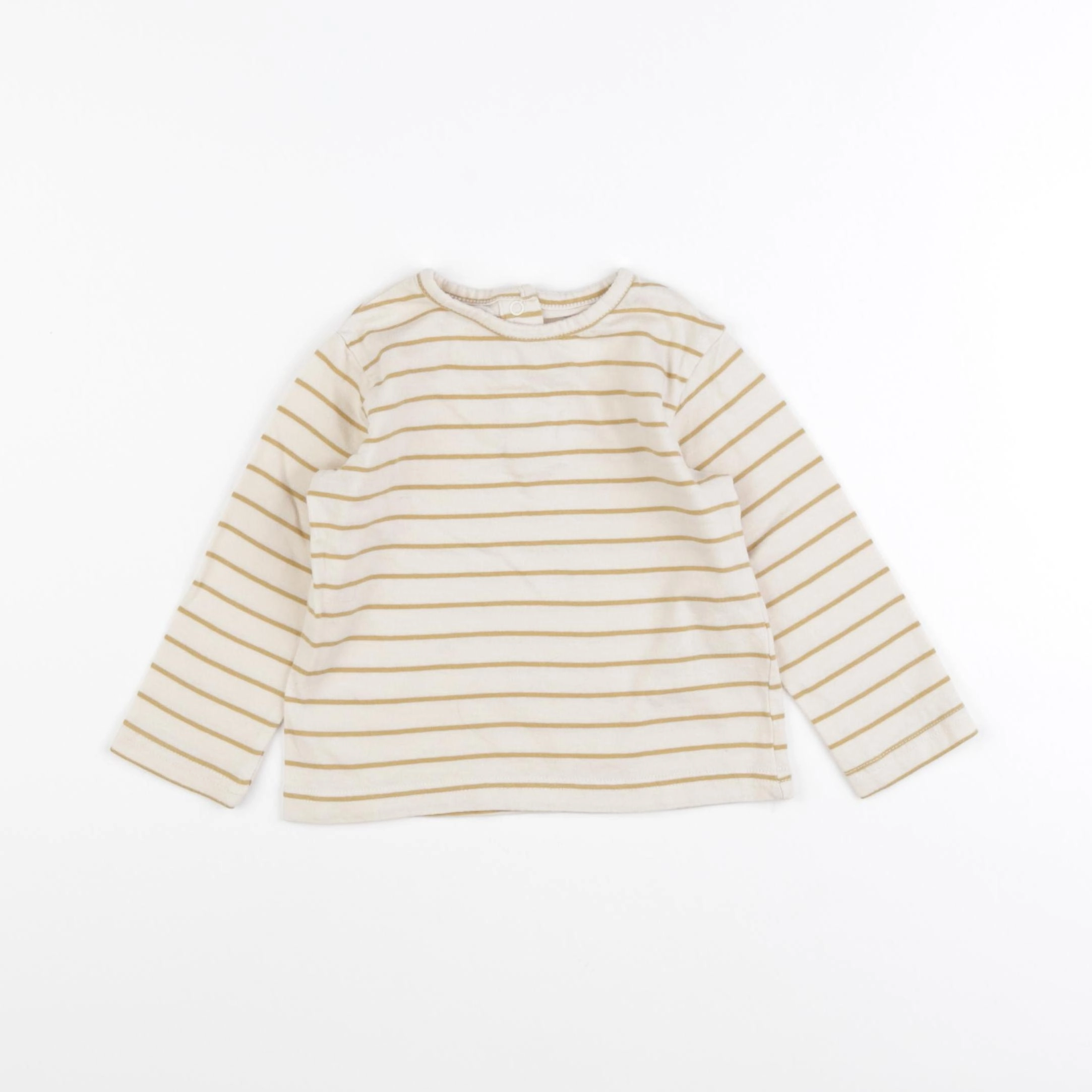 Vertbaudet - tee-shirt beige - 12 mois