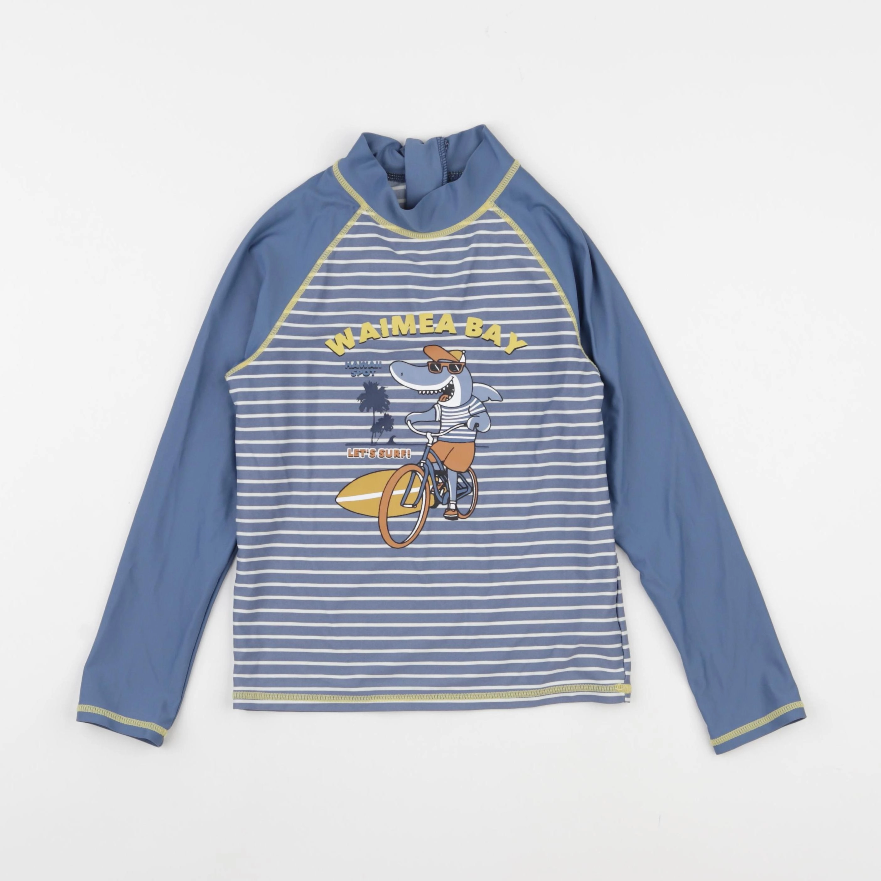 Vertbaudet - tee-shirt de bain bleu - 8 ans