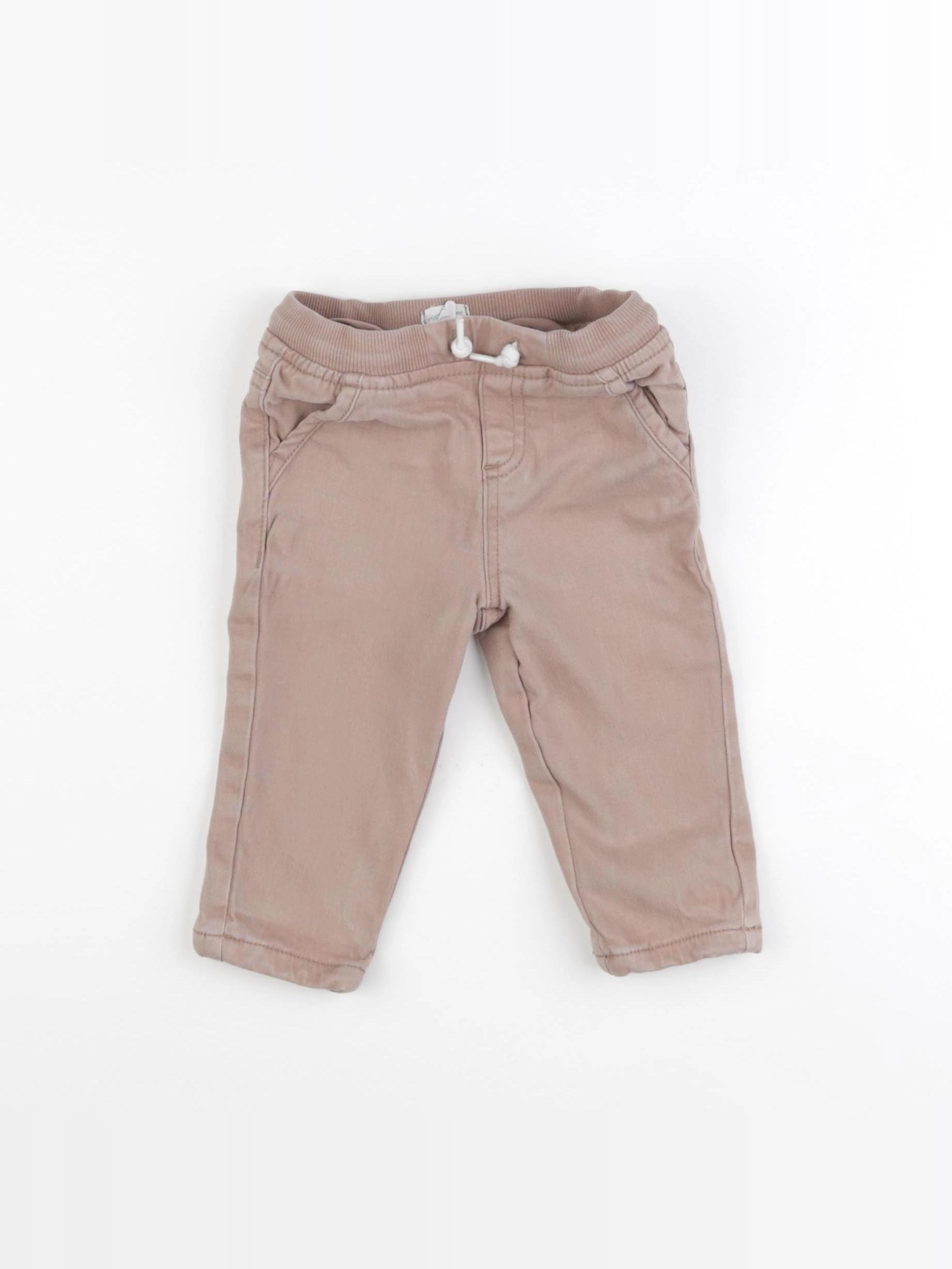 Vertbaudet - pantalon beige - 12 mois