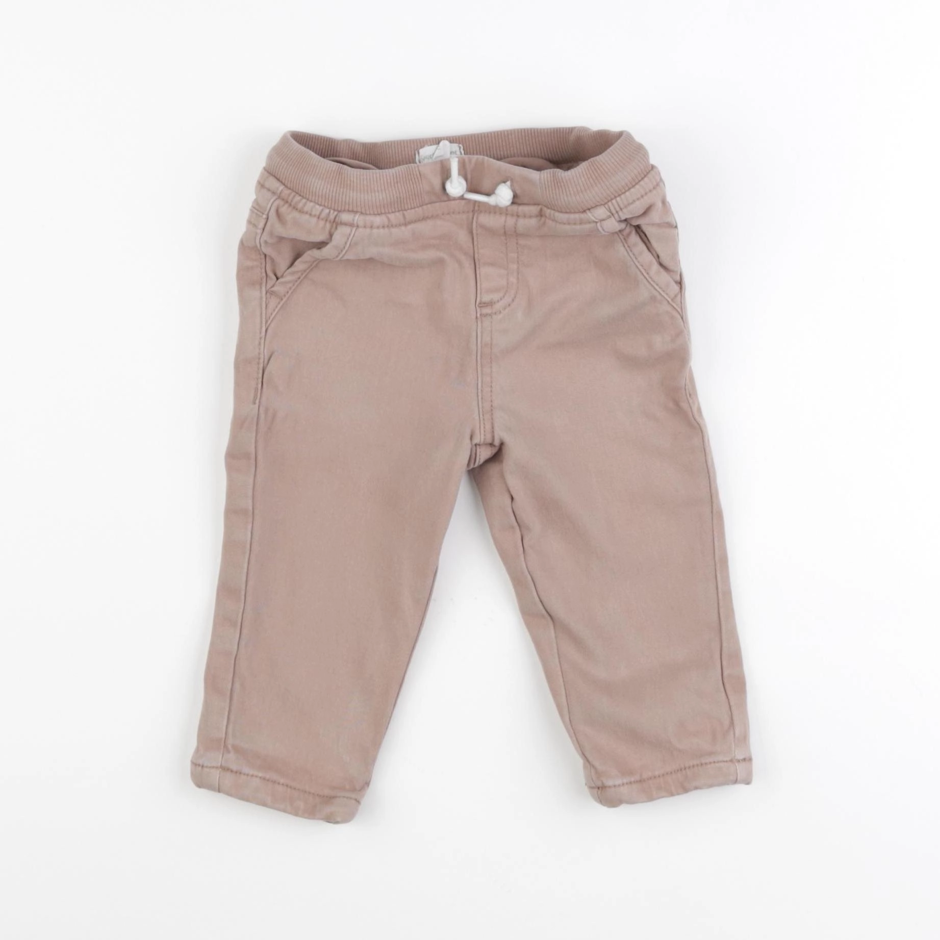 Vertbaudet - pantalon beige - 12 mois