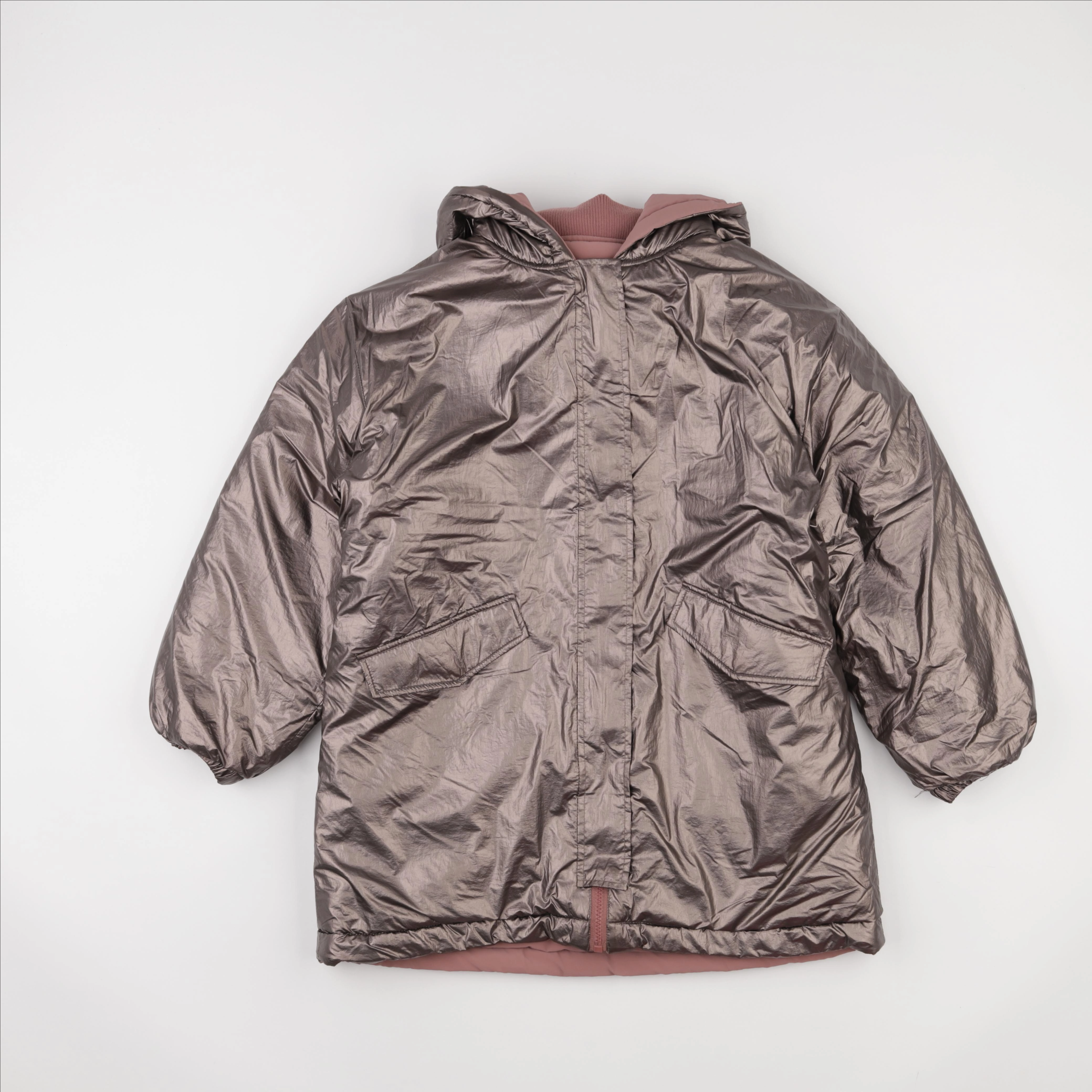 Vertbaudet - imperméable réversible rose - 12 ans