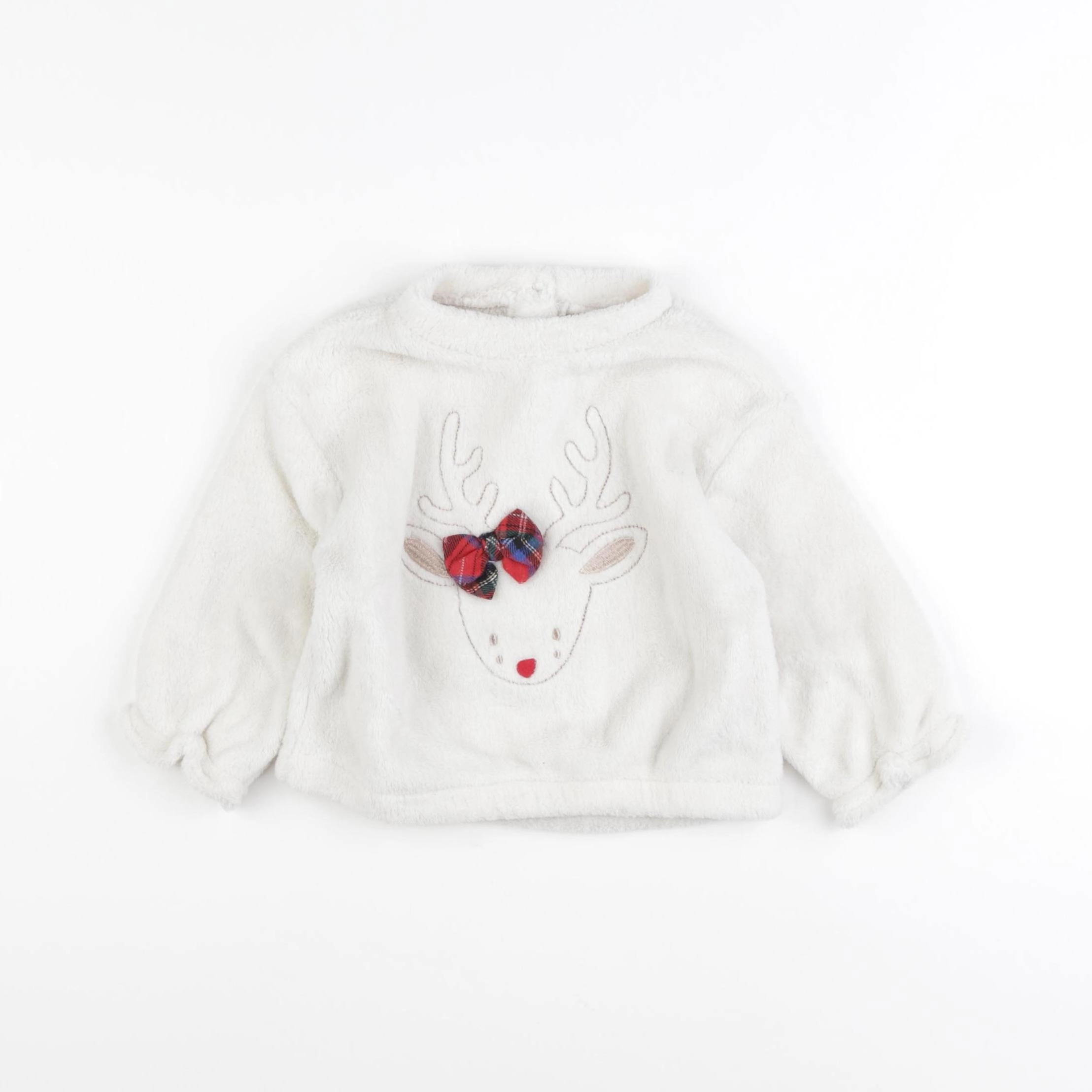 Vertbaudet - sweat beige - 18 mois