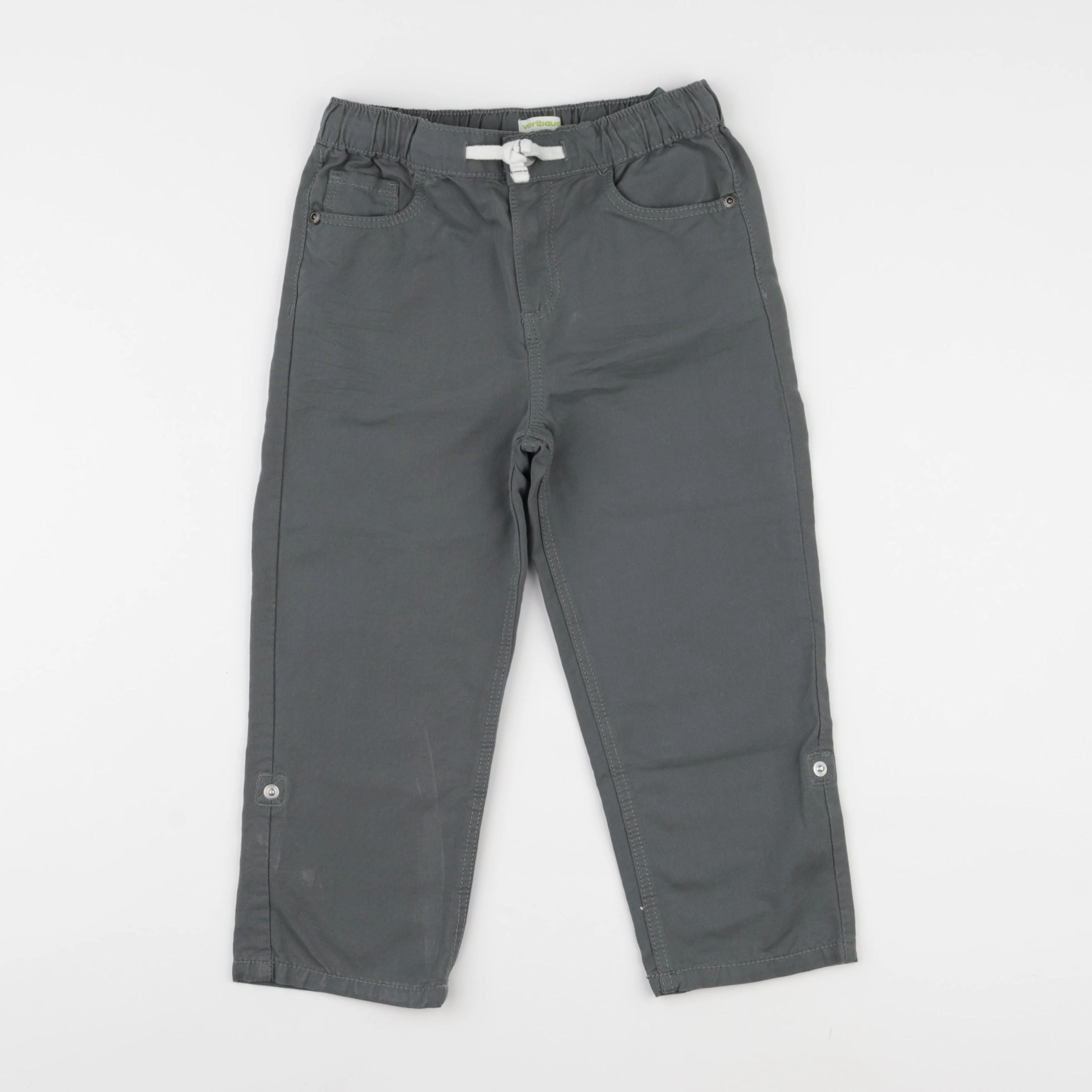 Vertbaudet - pantalon gris - 9 ans