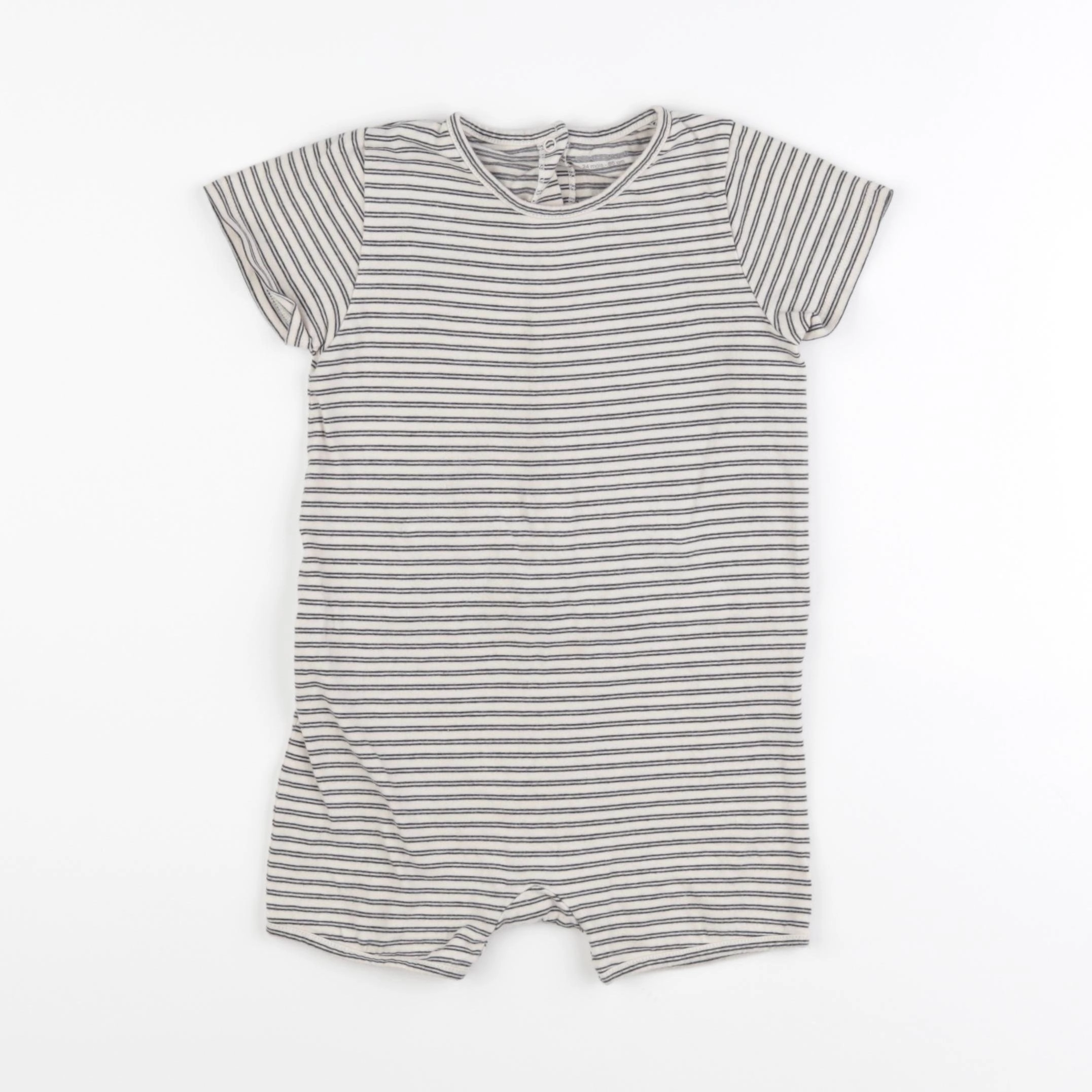 Vertbaudet - pyjama coton beige - 24 mois
