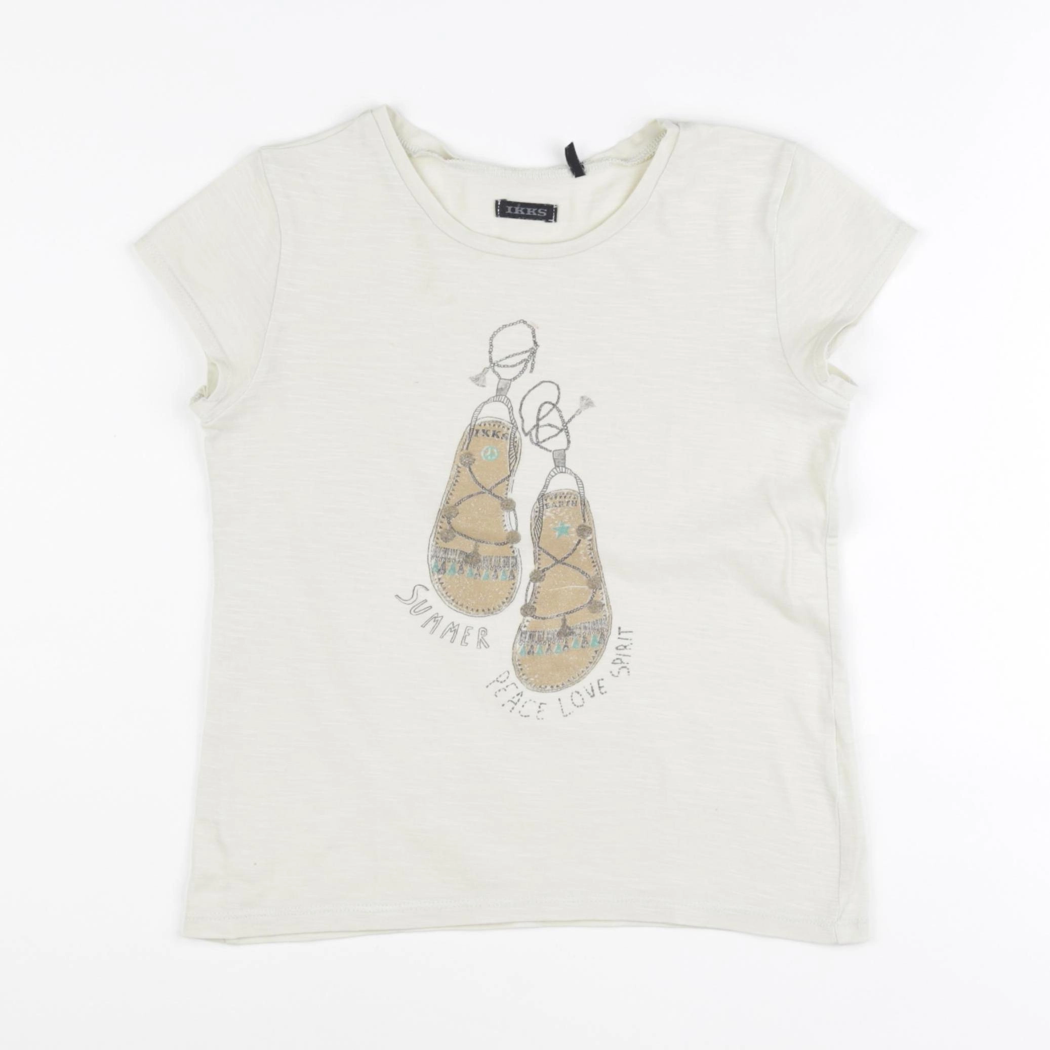 IKKS - tee-shirt jaune - 8 ans