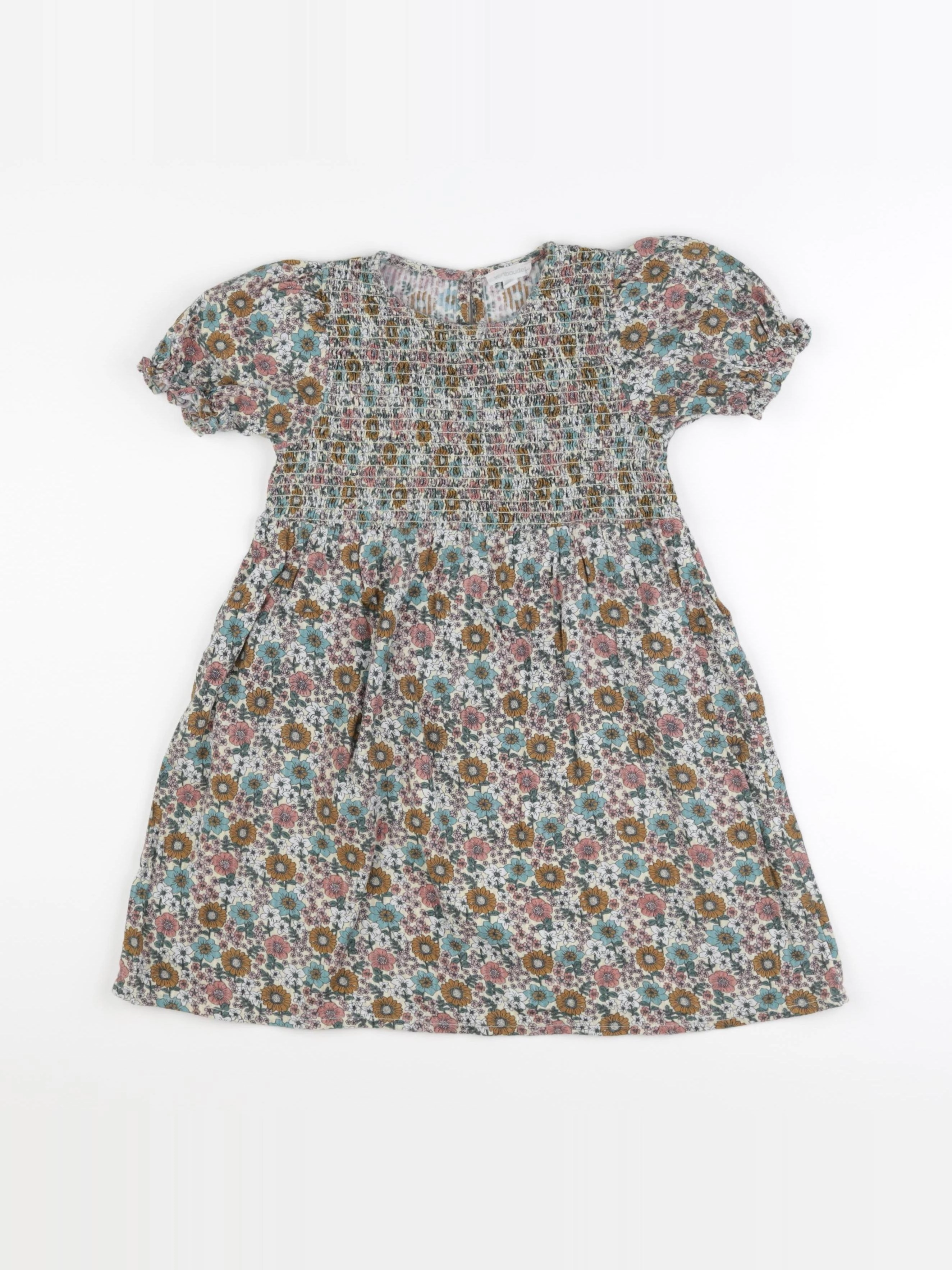 Vertbaudet - robe multicolore - 6 ans