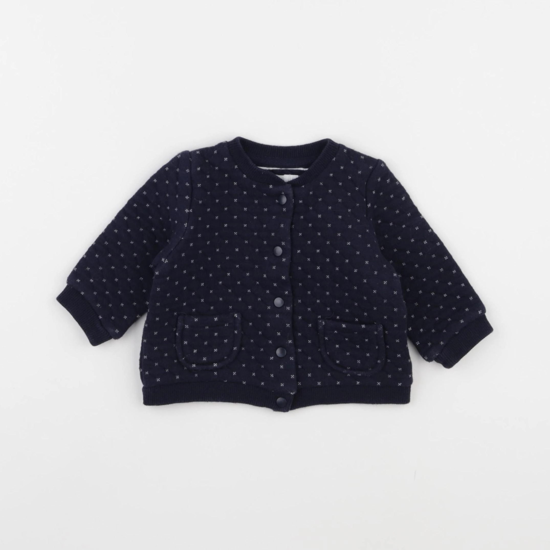 Boutchou - sweat bleu - 6 mois