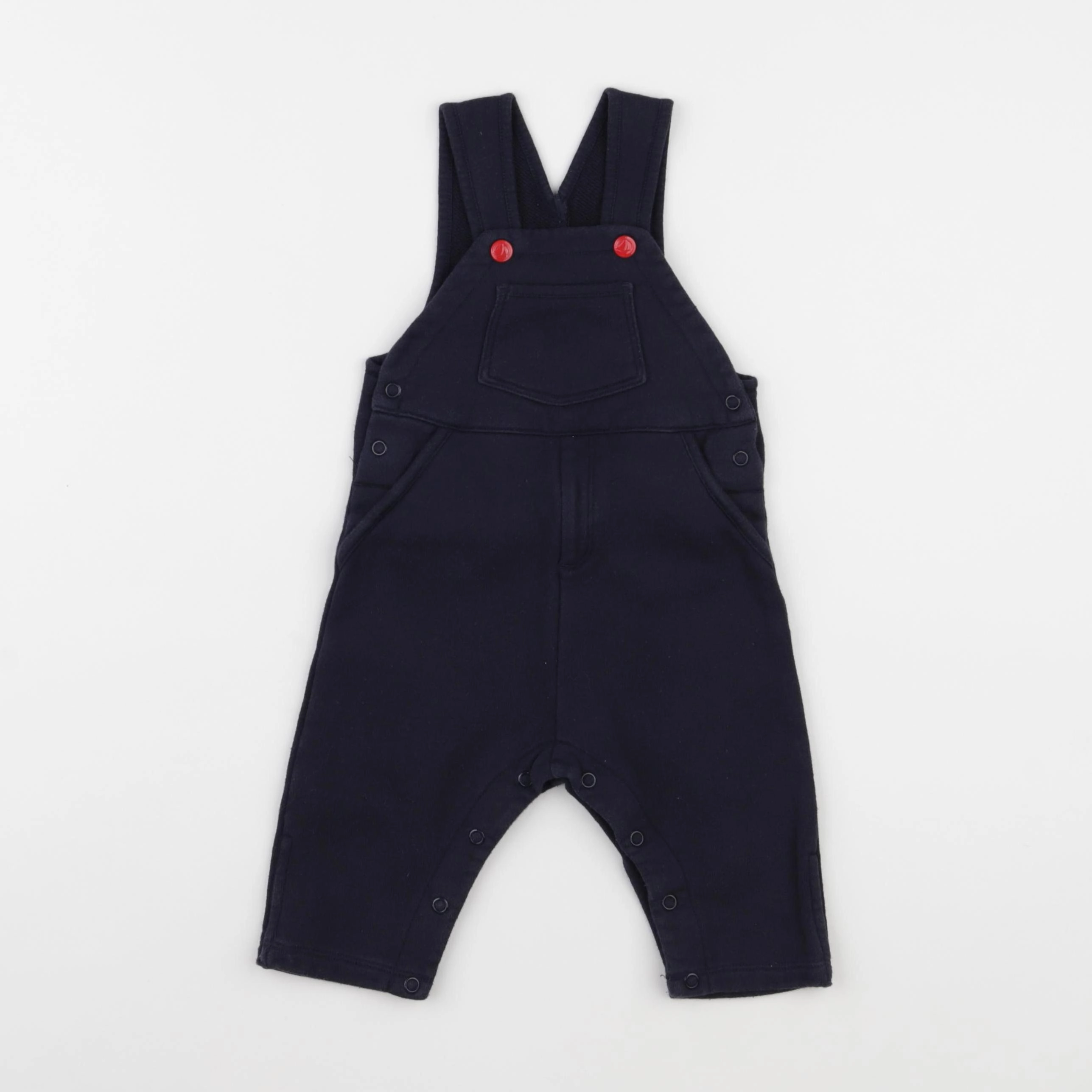 Petit Bateau - salopette bleu - 6 mois
