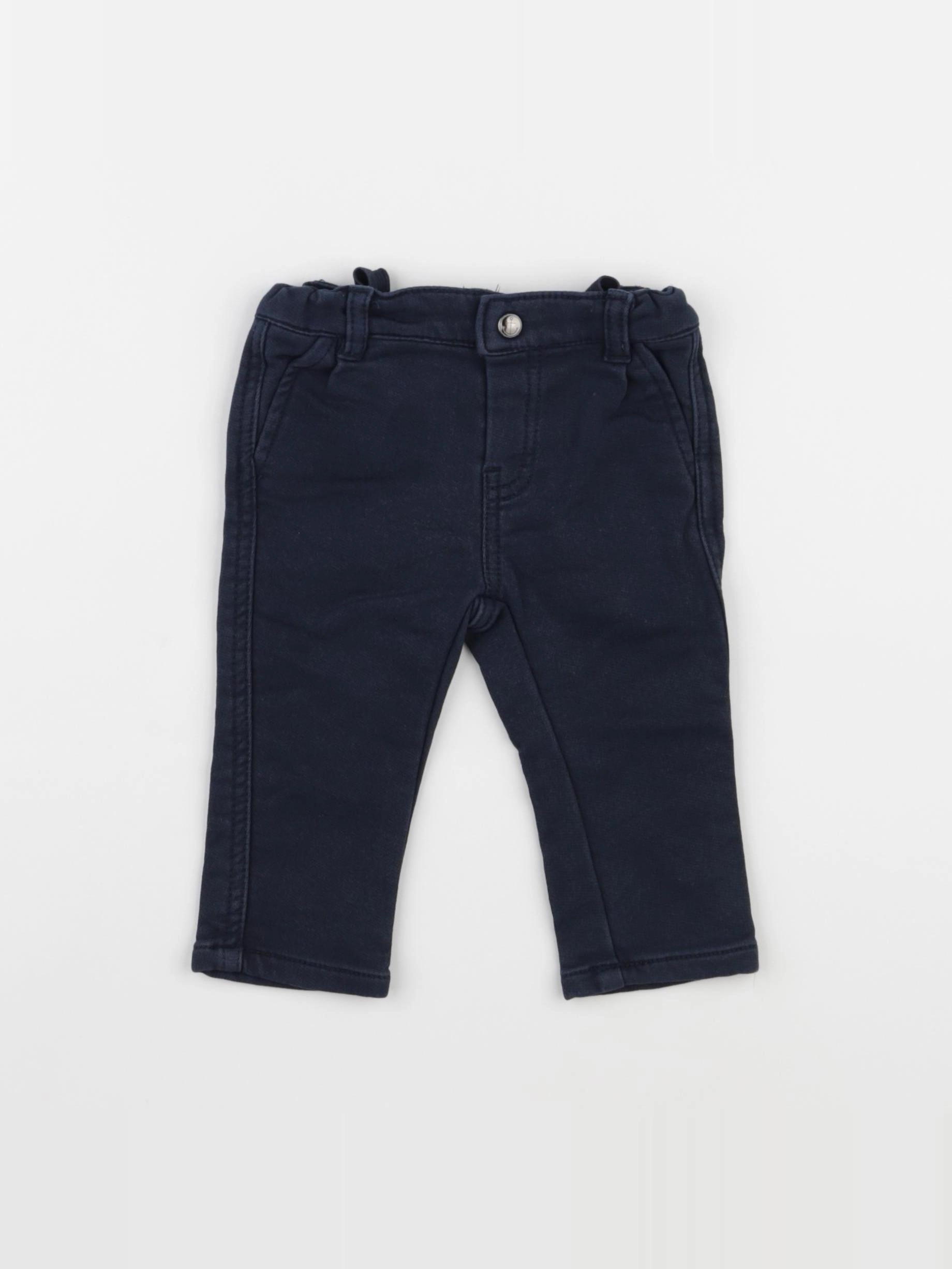 Vertbaudet - pantalon bleu - 6 mois