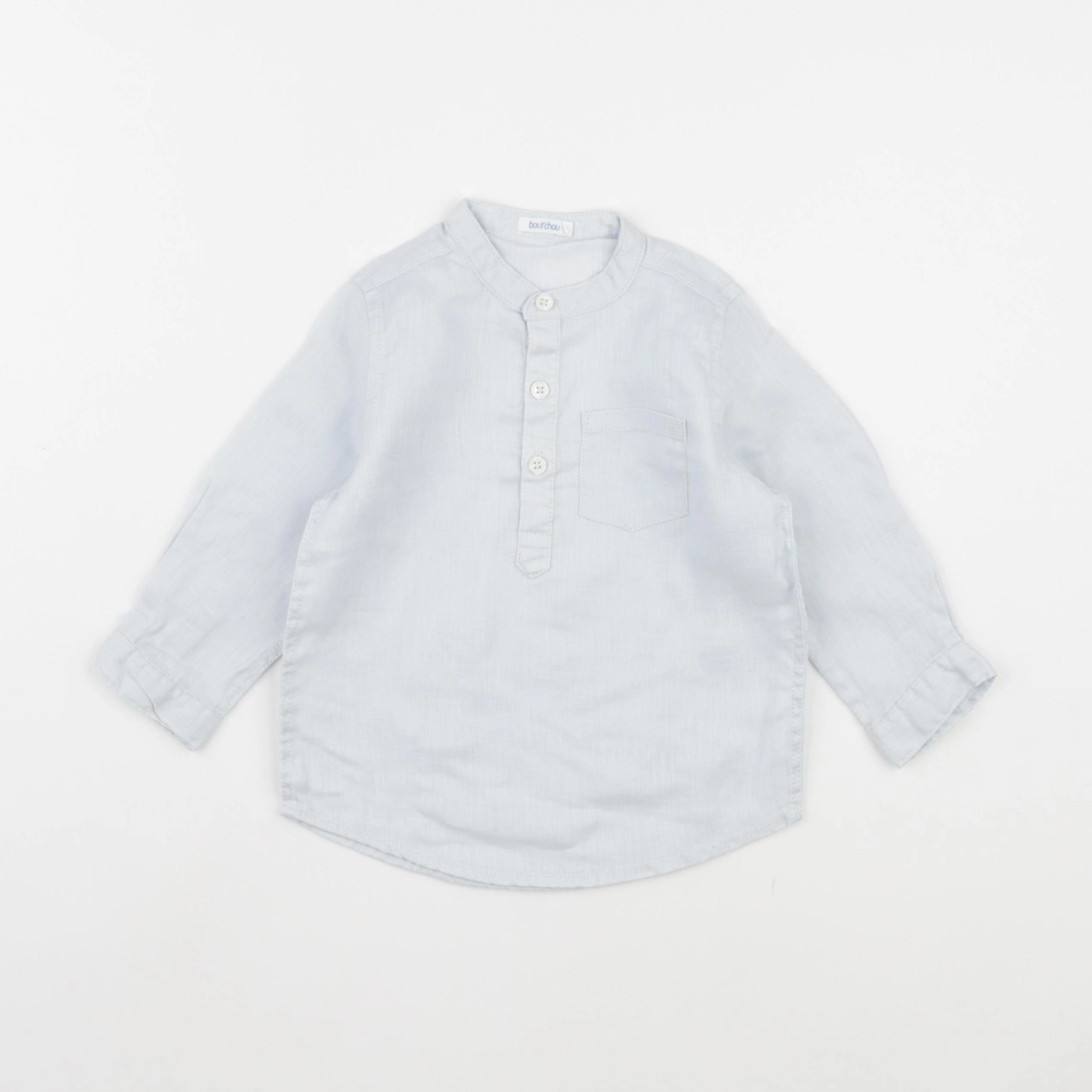 Boutchou - chemise bleu - 18 mois