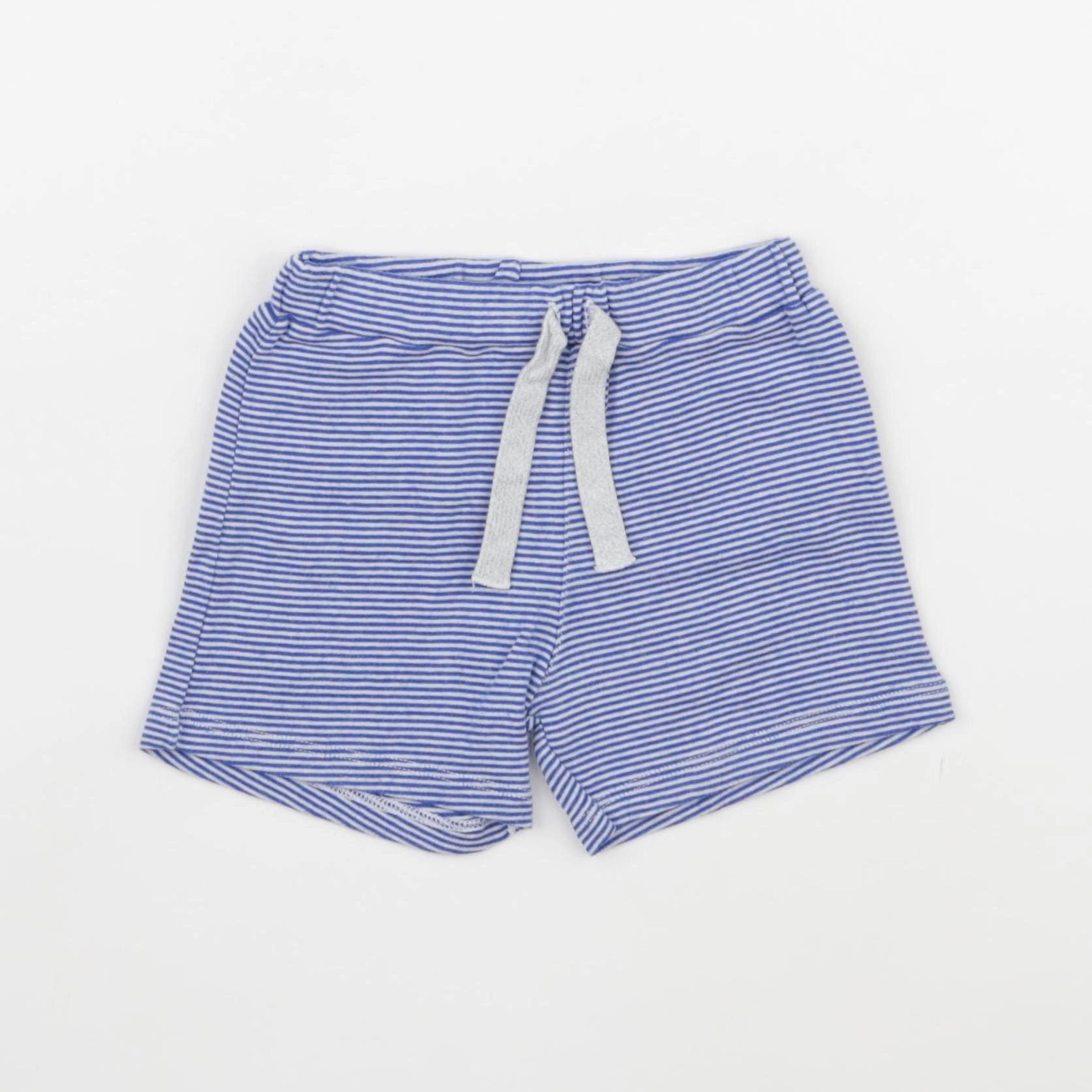 Petit Bateau - short blanc, bleu - 24 mois