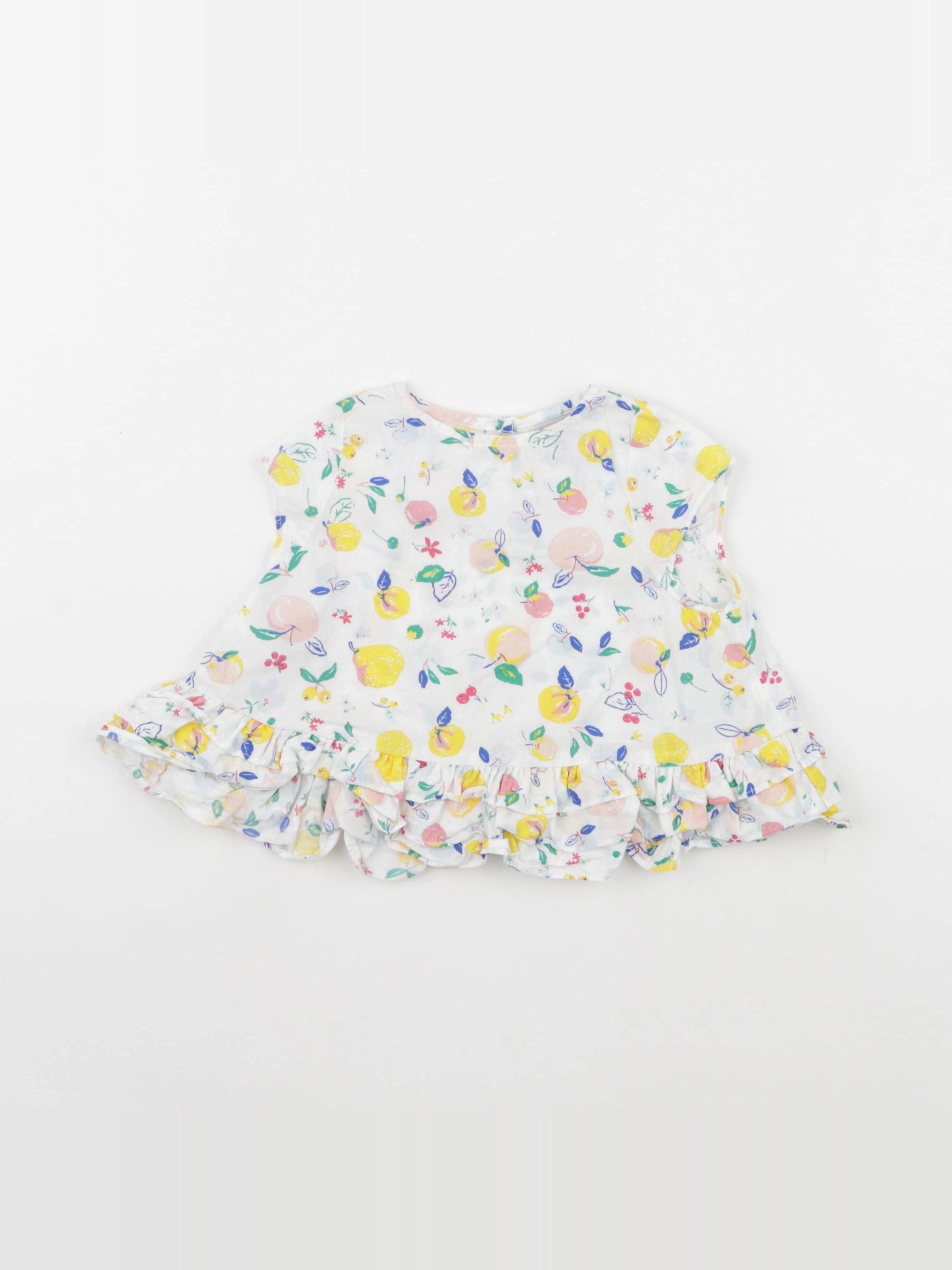 Petit Bateau - robe multicolore - 6 mois
