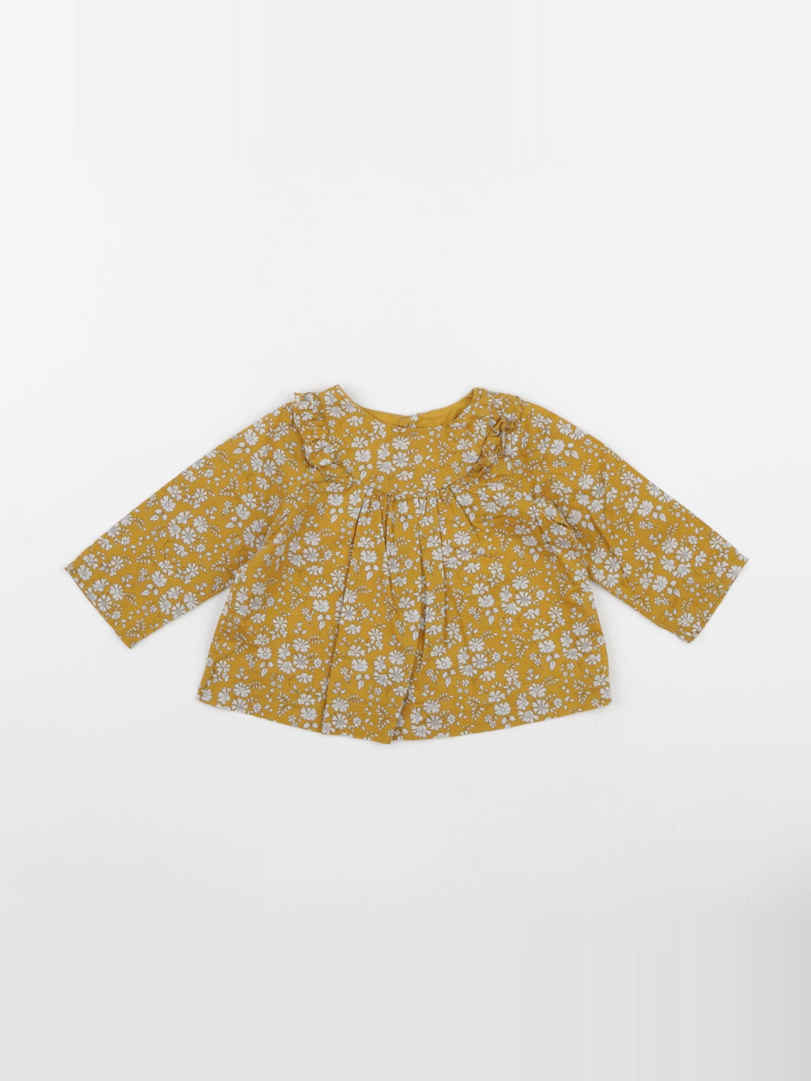 Jacadi - blouse liberty jaune - 6 mois