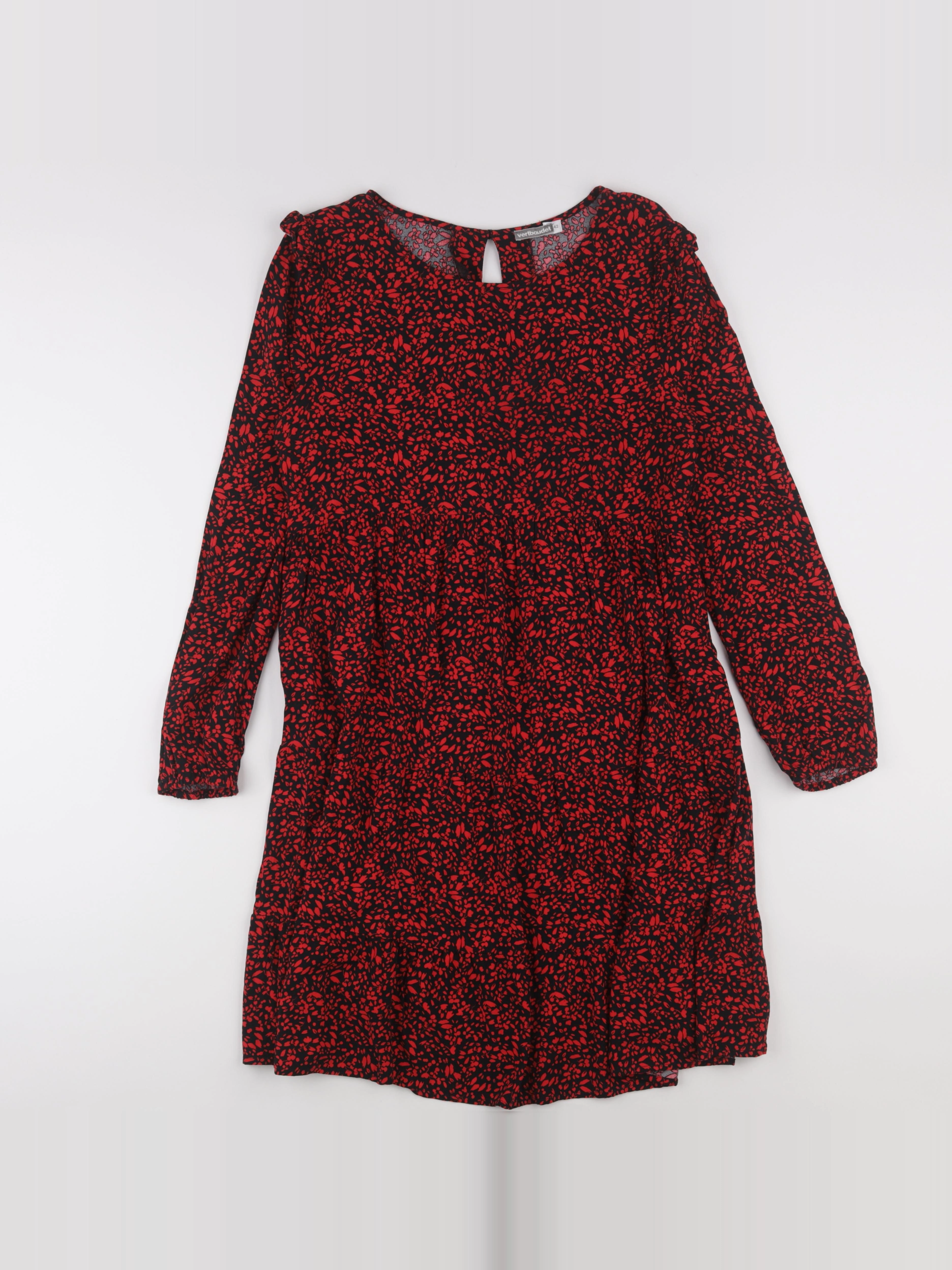 Vertbaudet - robe grossesse, allaitement rouge - 44
