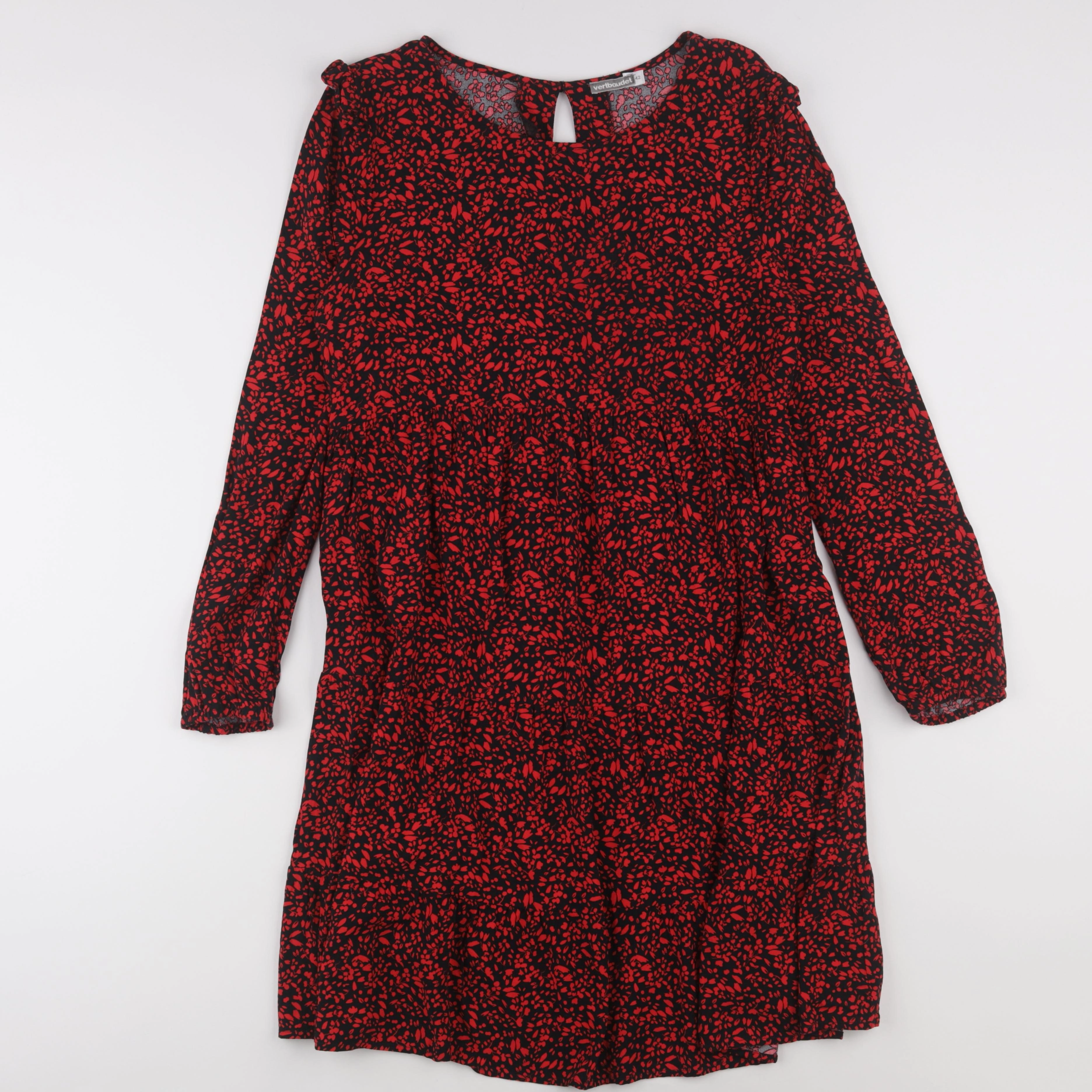 Vertbaudet - robe grossesse, allaitement rouge - 44