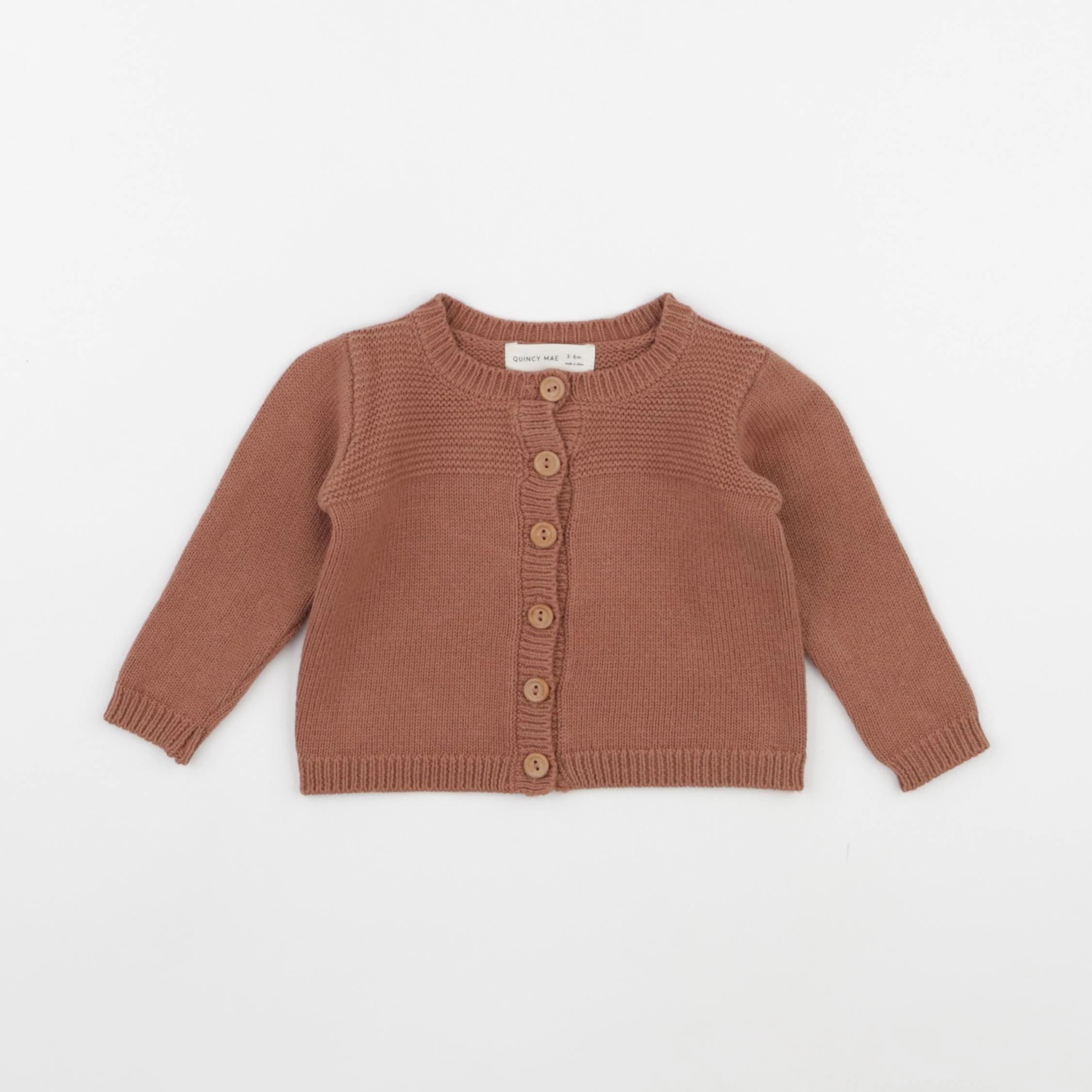 Quincy Mae - gilet marron - 3/6 mois