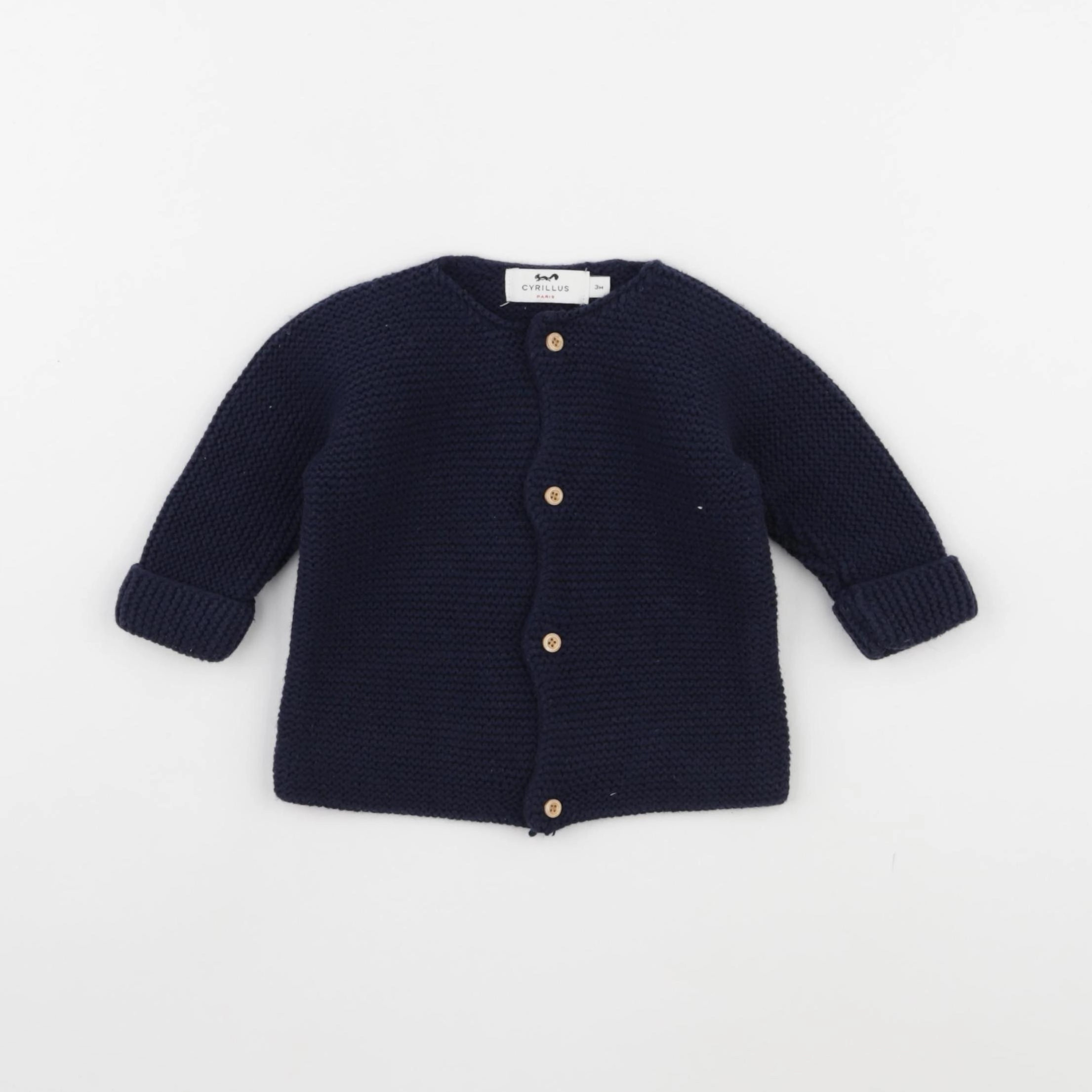 Cyrillus - gilet bleu - 3 mois