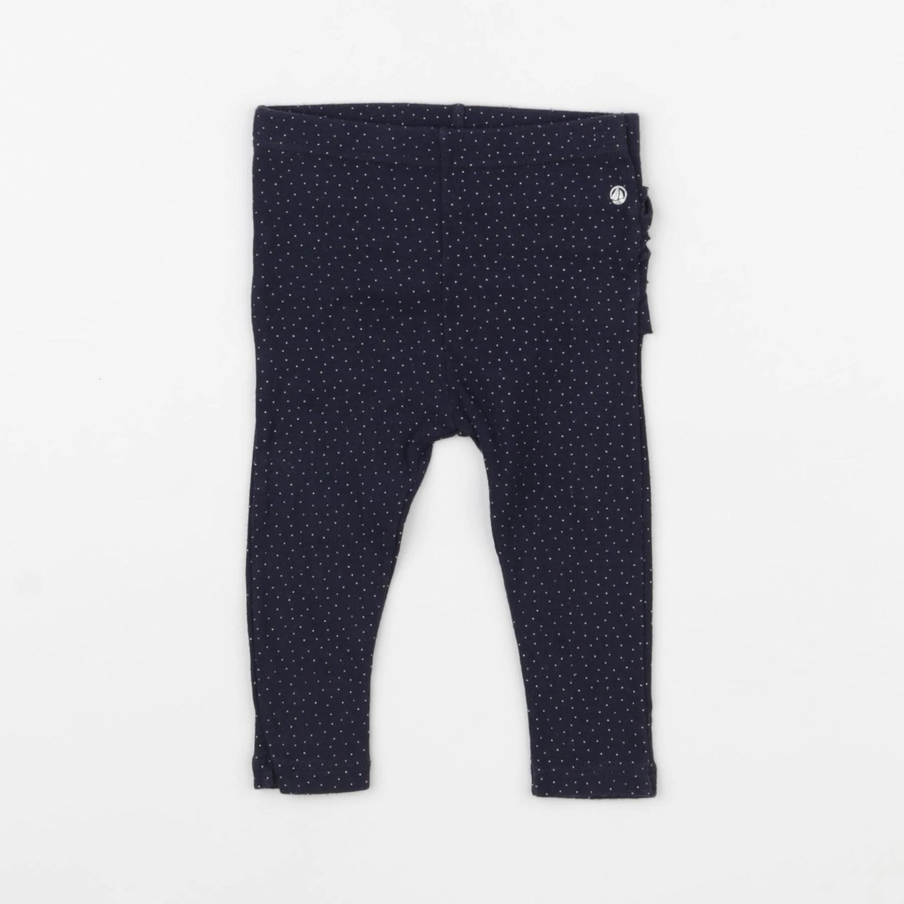 Petit Bateau - legging bleu - 6 mois
