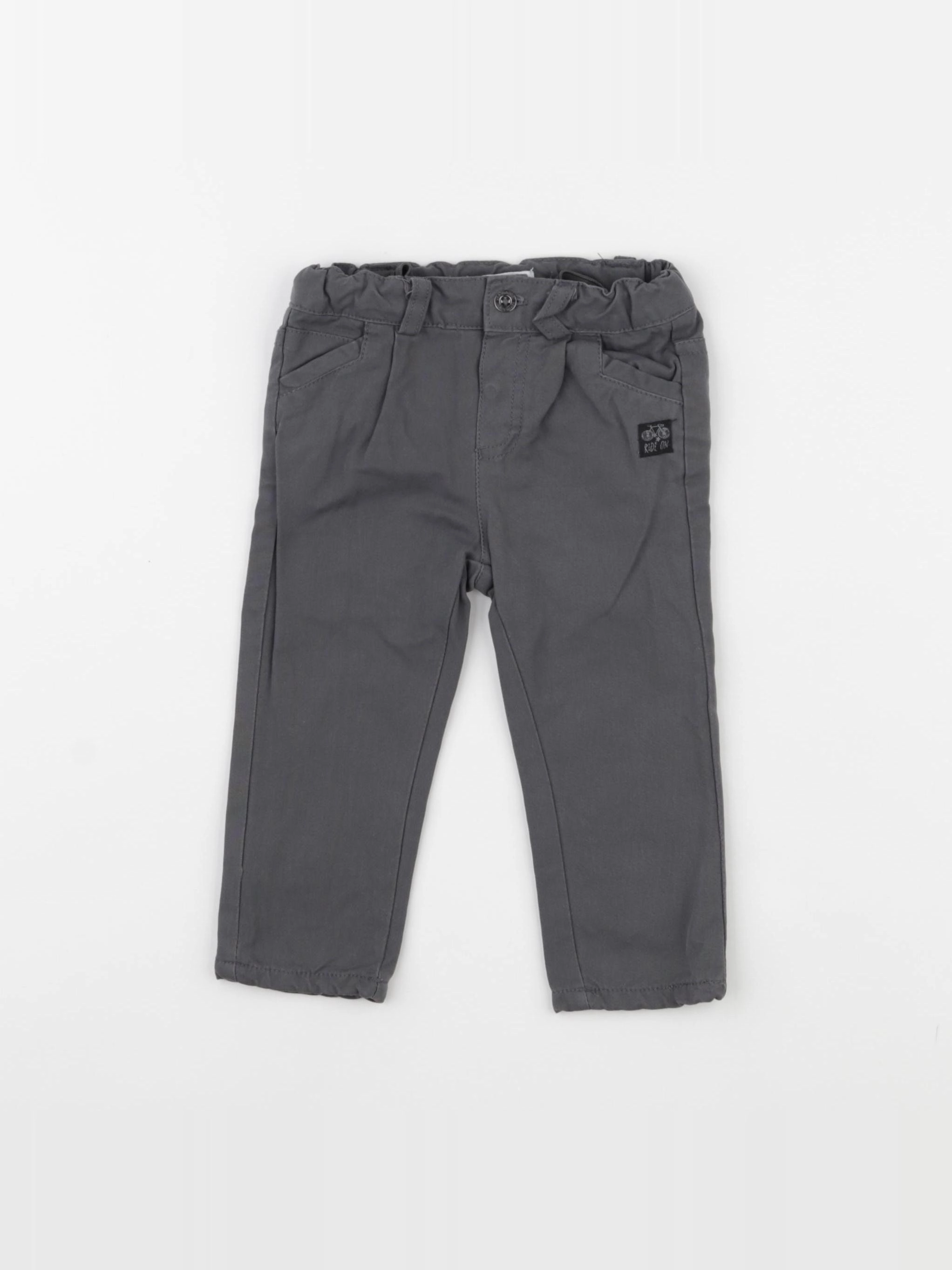 Vertbaudet - pantalon gris - 6 mois