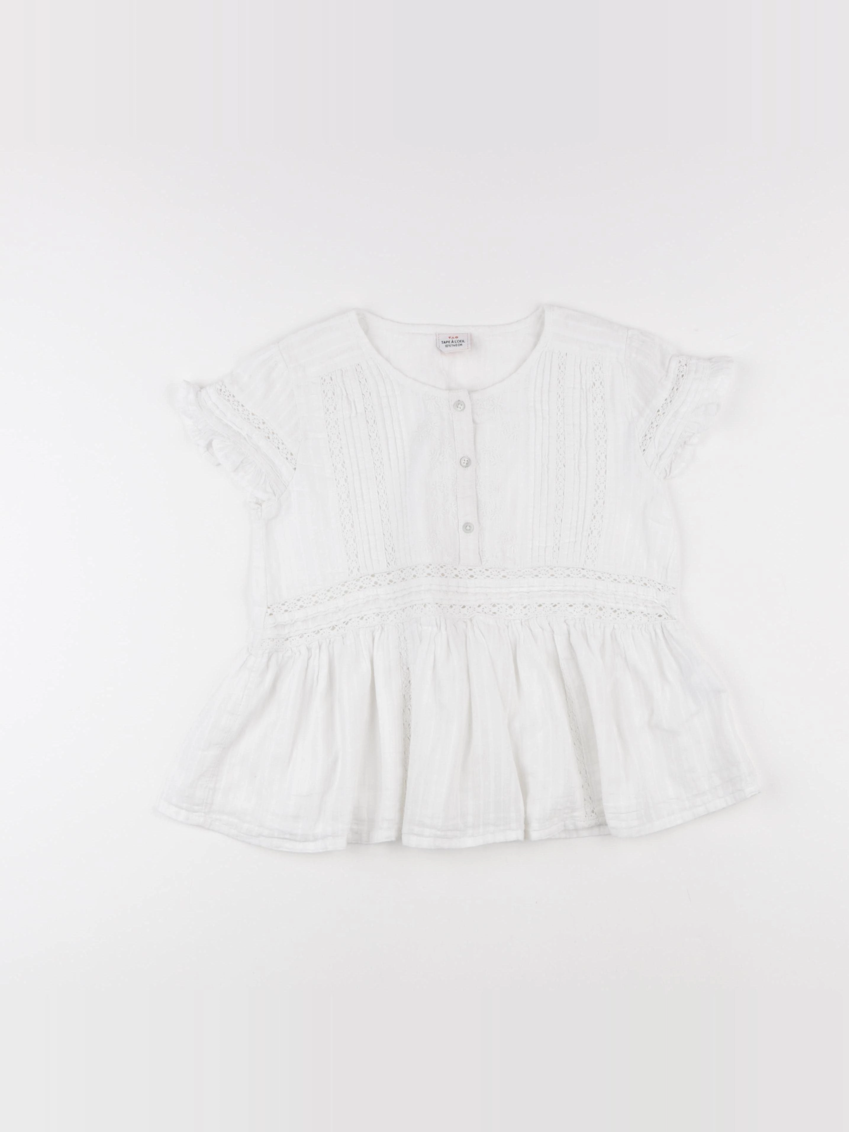 Tape à l'oeil - blouse blanc - 10 ans