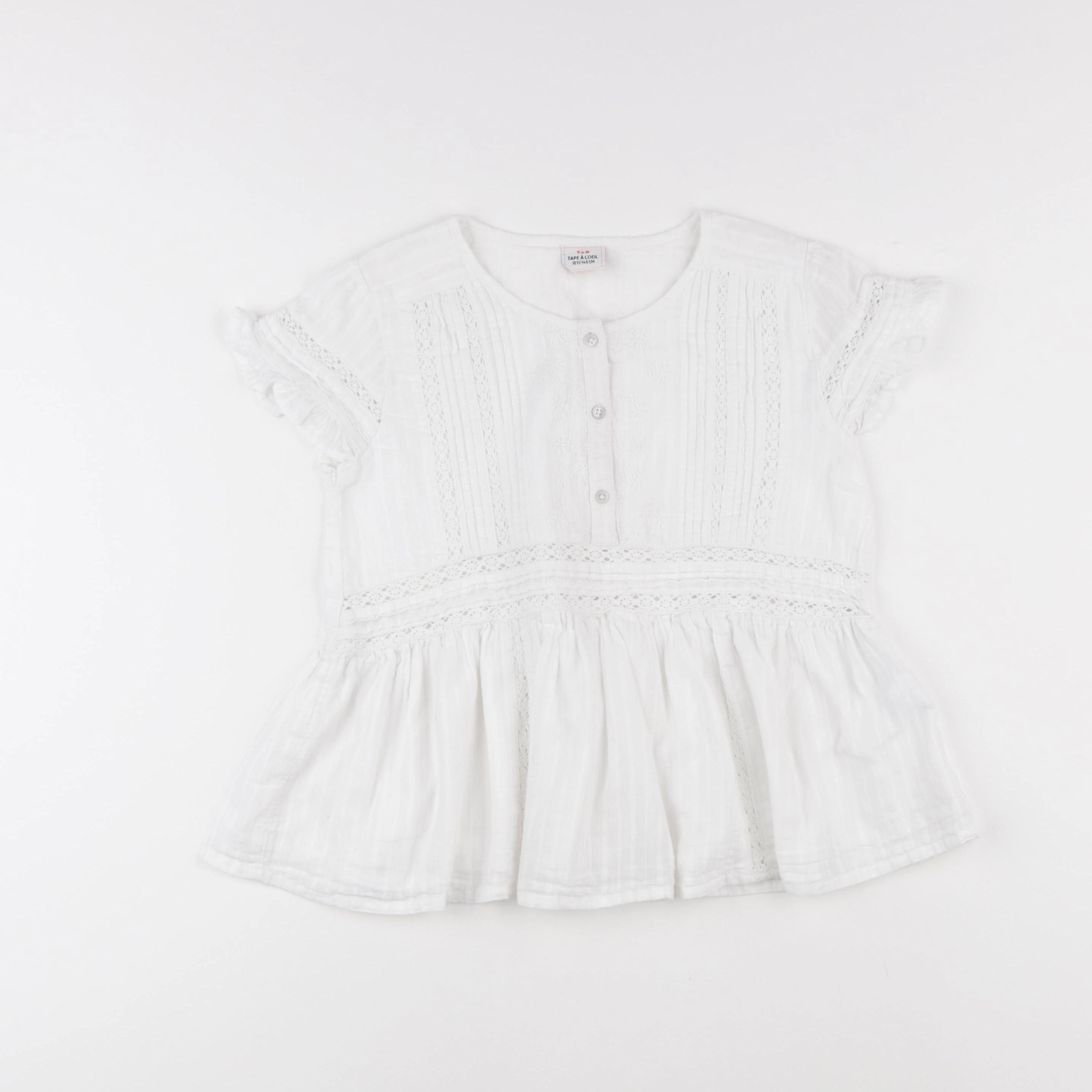 Tape à l'oeil - blouse blanc - 10 ans