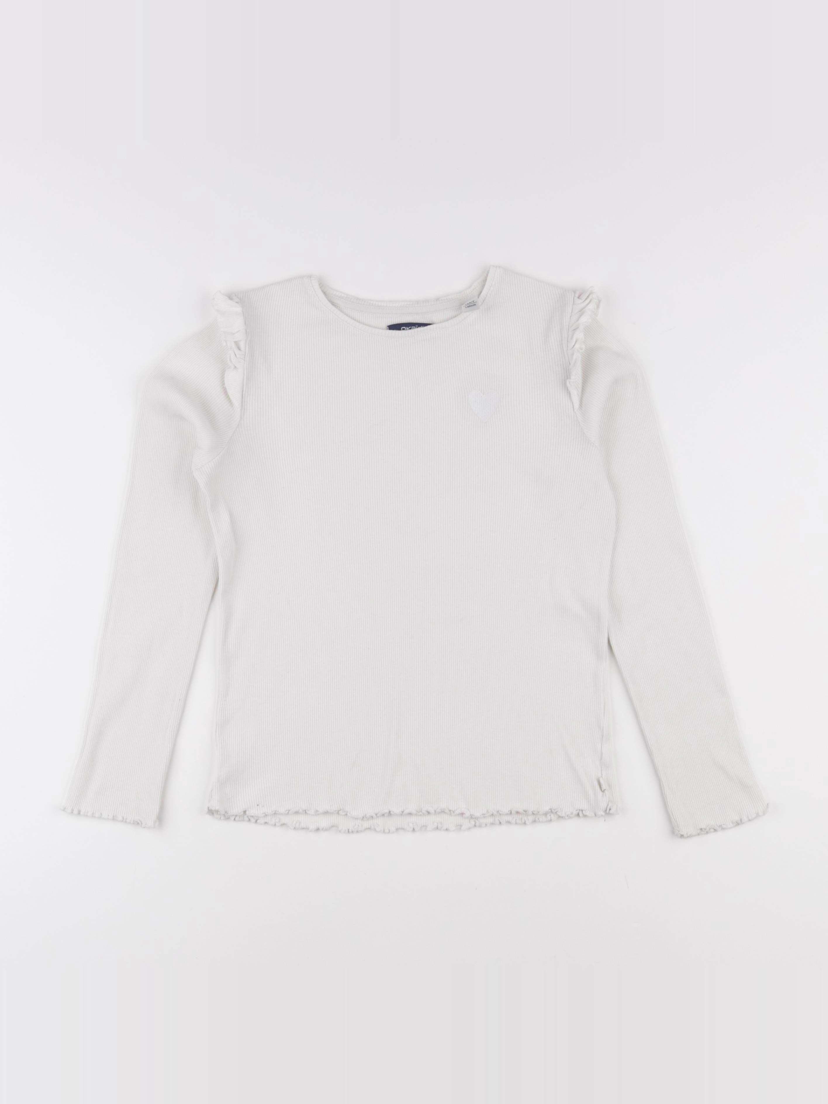 Okaidi - tee-shirt blanc - 10 ans