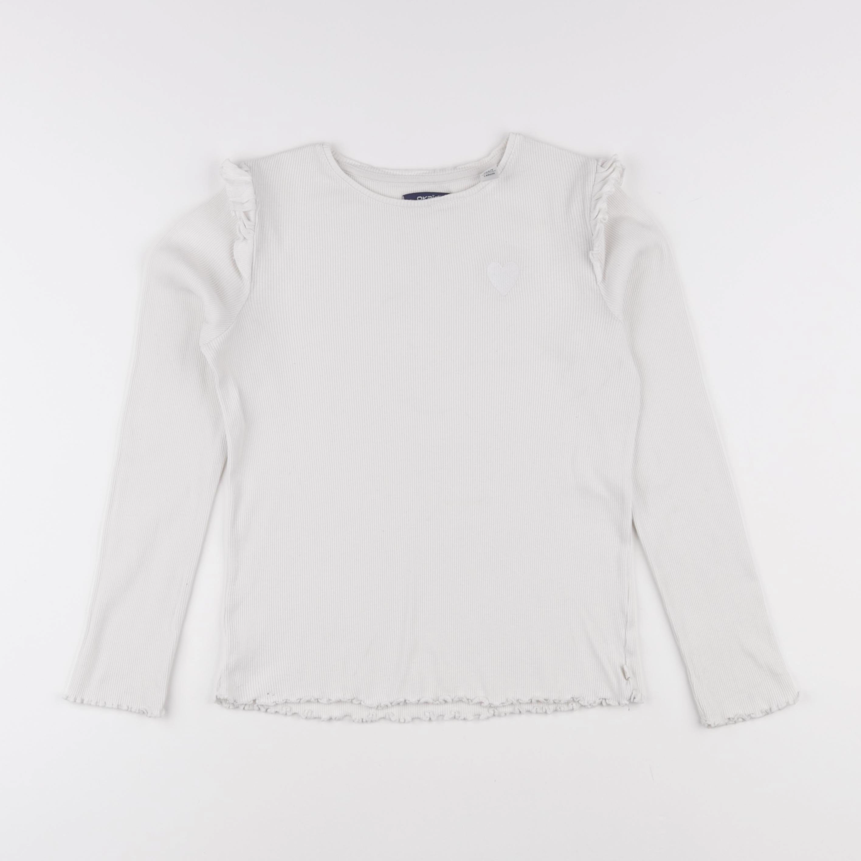 Okaidi - tee-shirt blanc - 10 ans