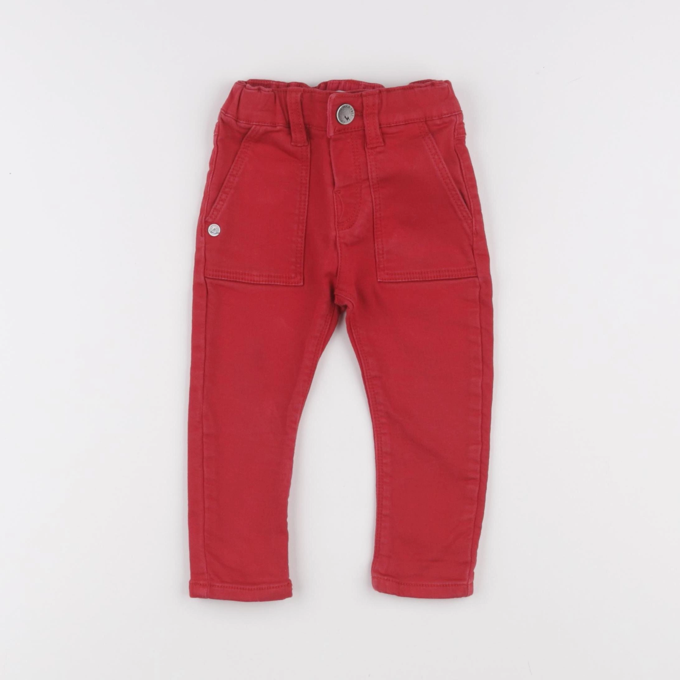 IKKS - jean rouge - 18 mois