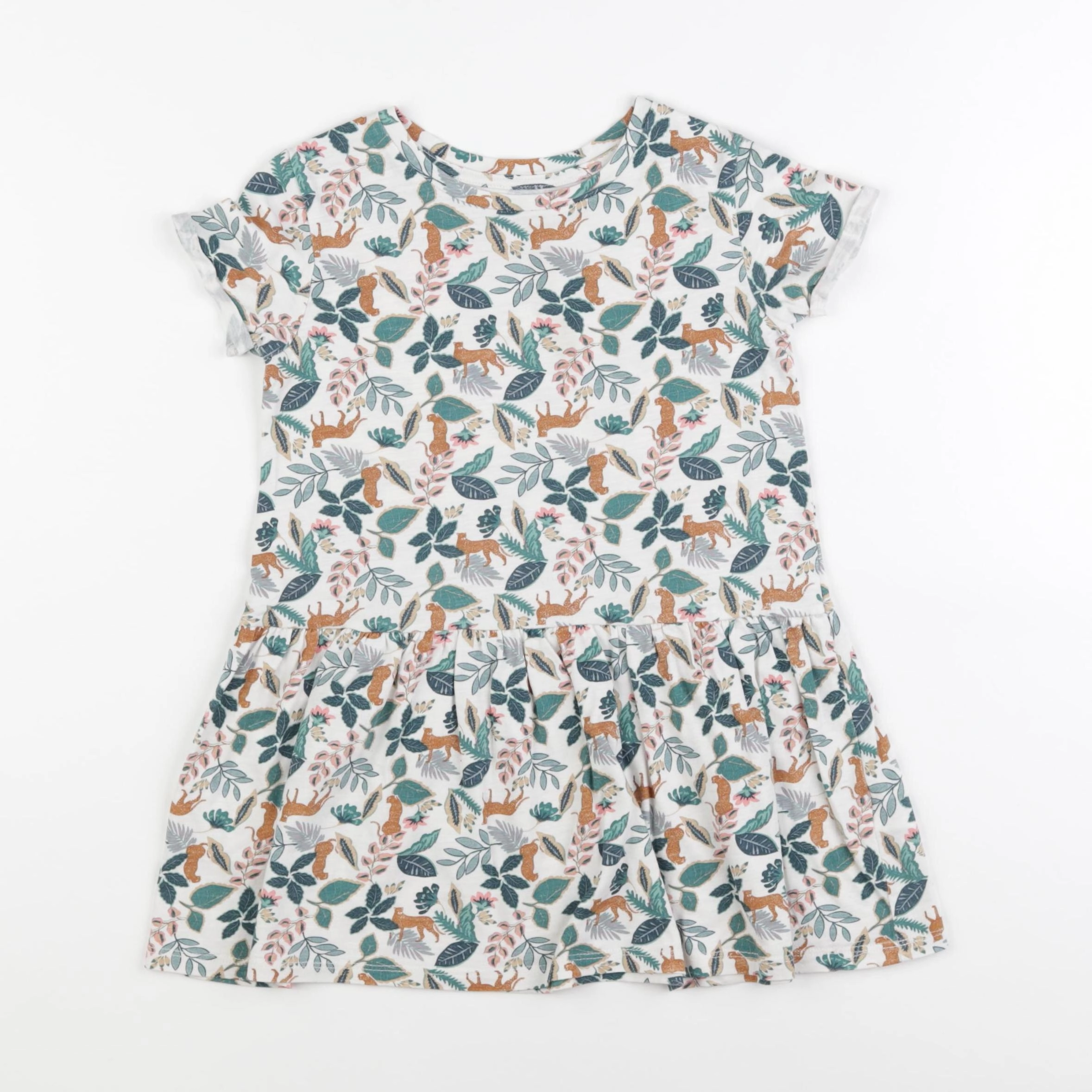 Vertbaudet - robe multicolore - 4 ans