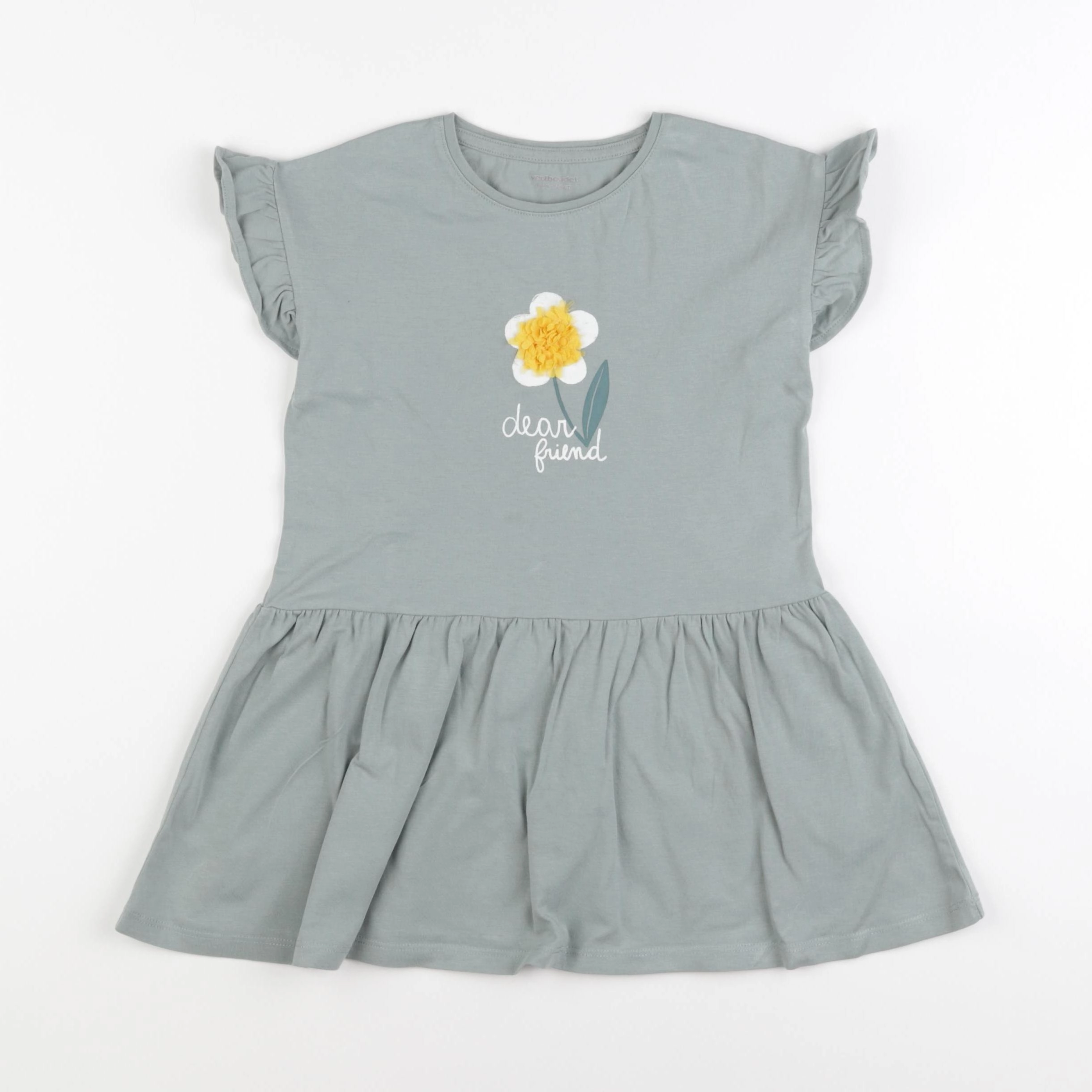 Vertbaudet - robe vert - 4 ans