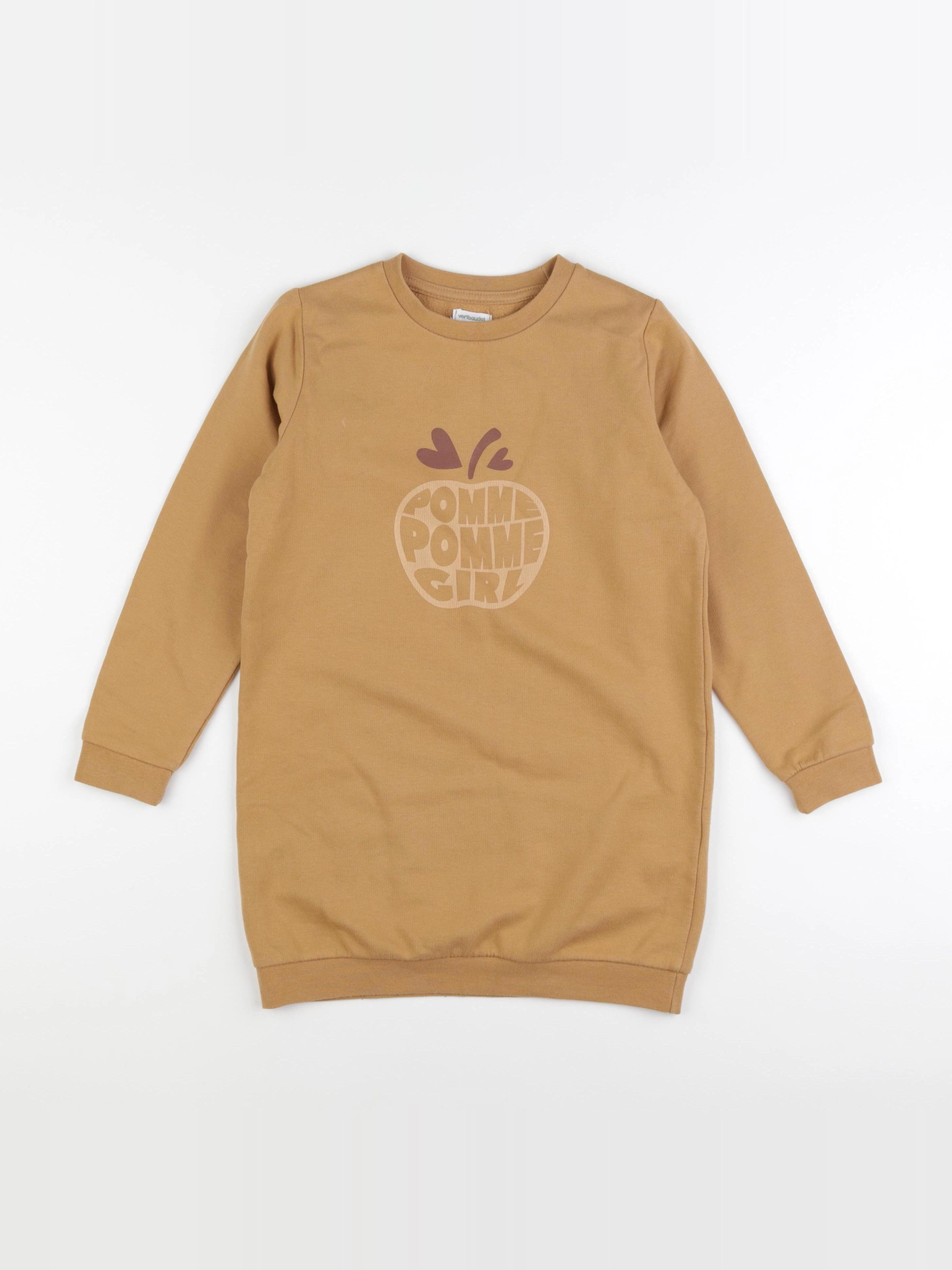 Vertbaudet - robe marron - 8 ans