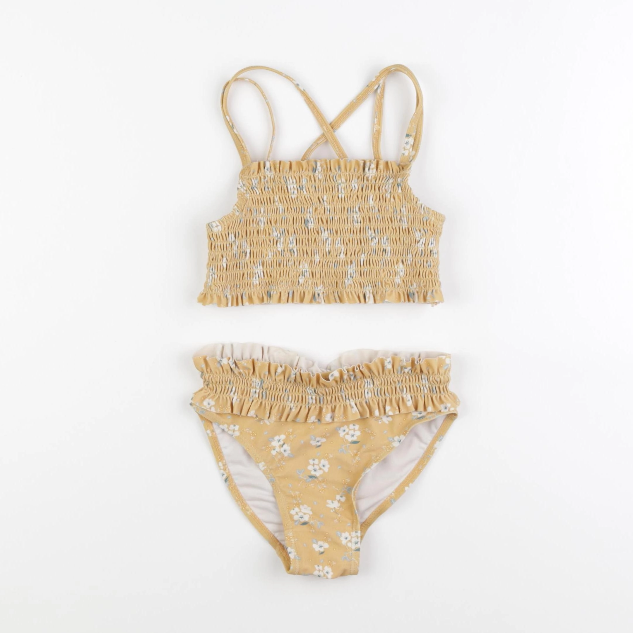 Vertbaudet - maillot de bain marron - 6 ans