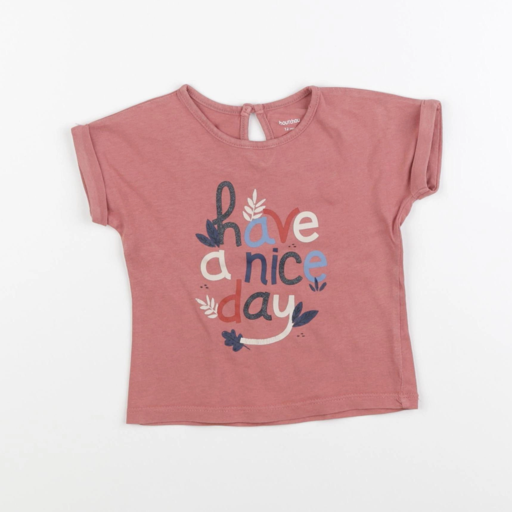 Boutchou - tee-shirt rouge - 12 mois