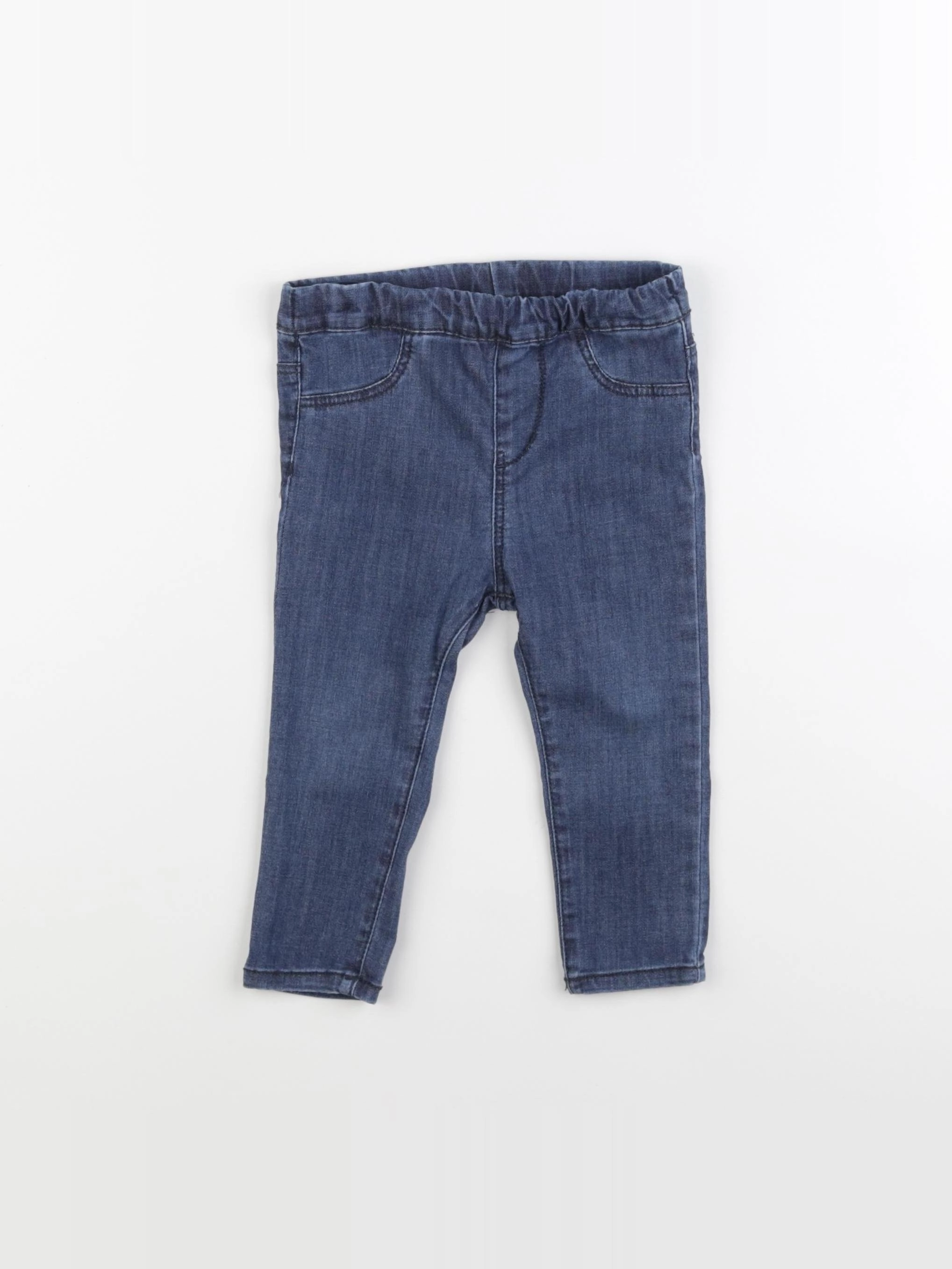 H&M - jegging bleu - 9/12 mois